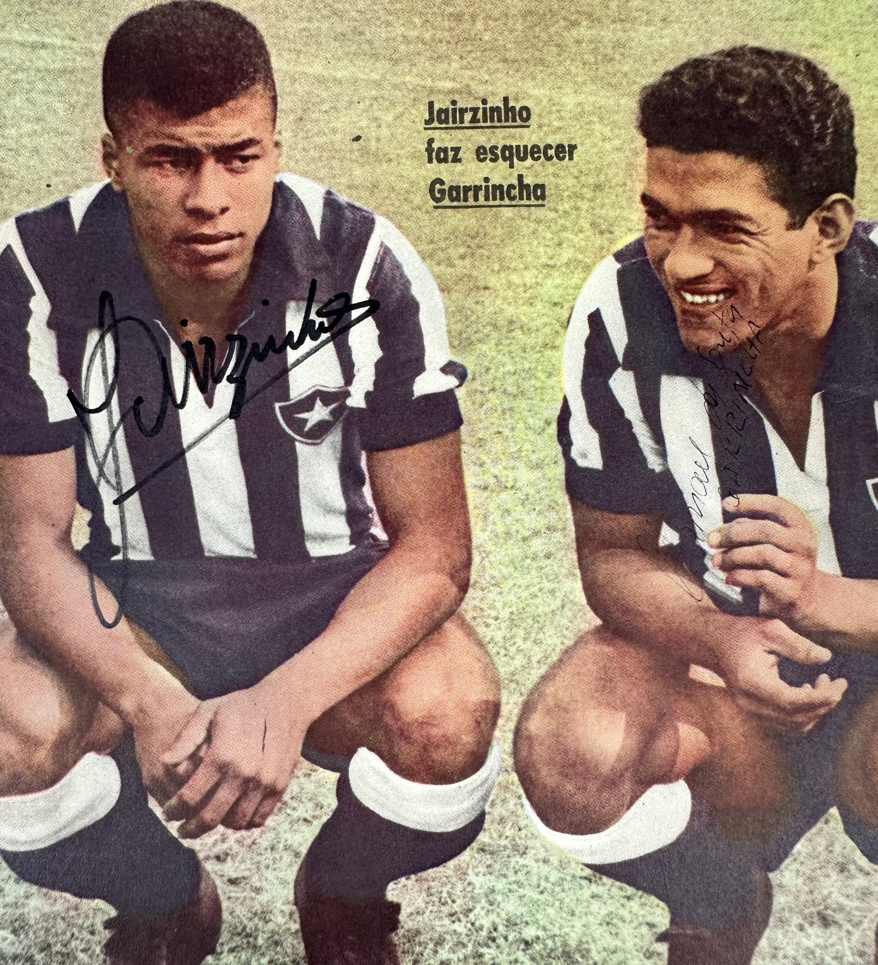 Revista do Esporte No. 254 January 1963 Signed by Idols Garrincha and Jairzinho — imagem 3 de 3