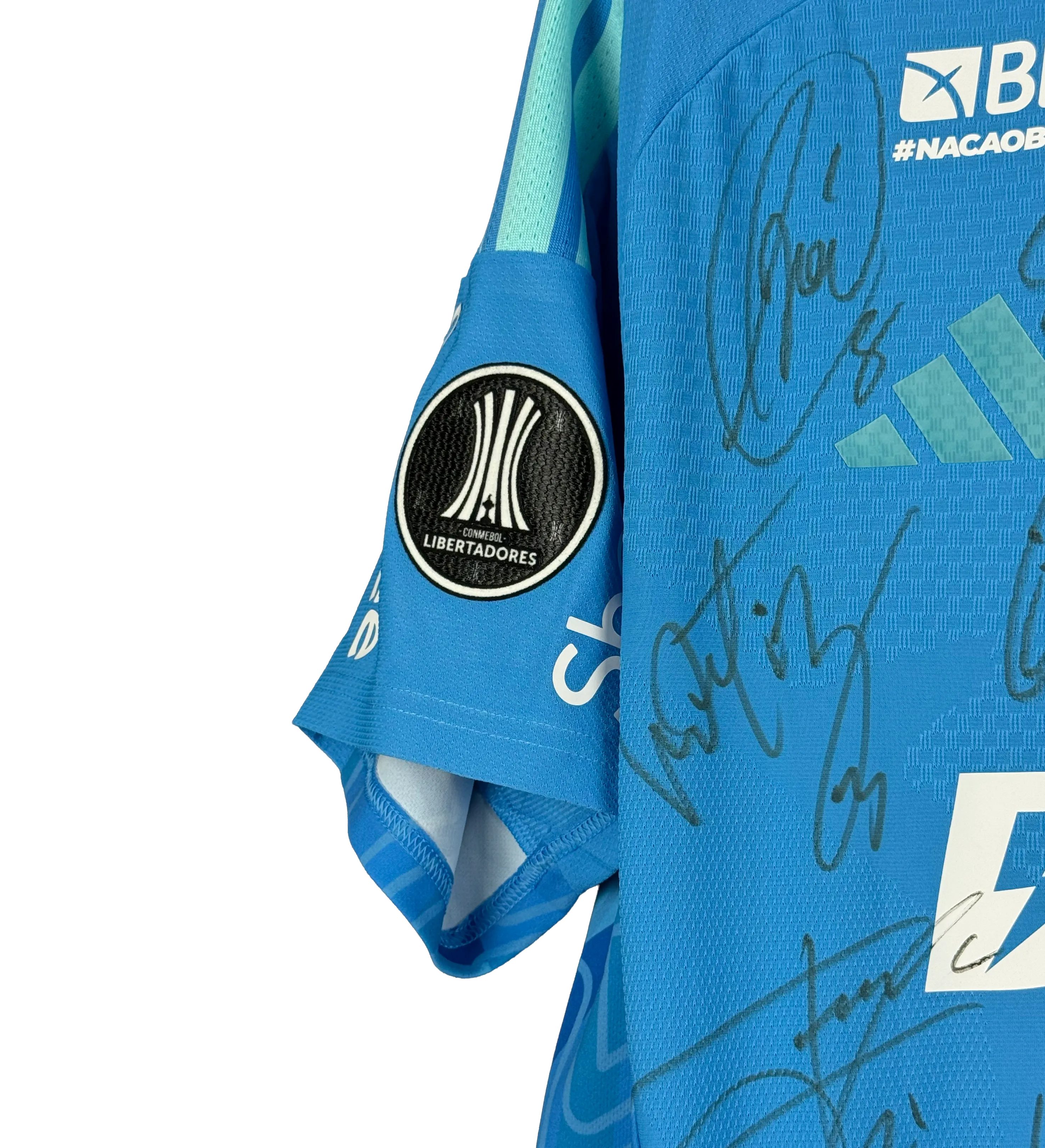 Clube de Regatas do Flamengo Jersey – Agustín Rossi #1 – Blue Version – 2026 Copa Libertadores da América – Estudiantes 1 x 1 Flamengo – Signed by the Entire Squad — imagem 4 de 5