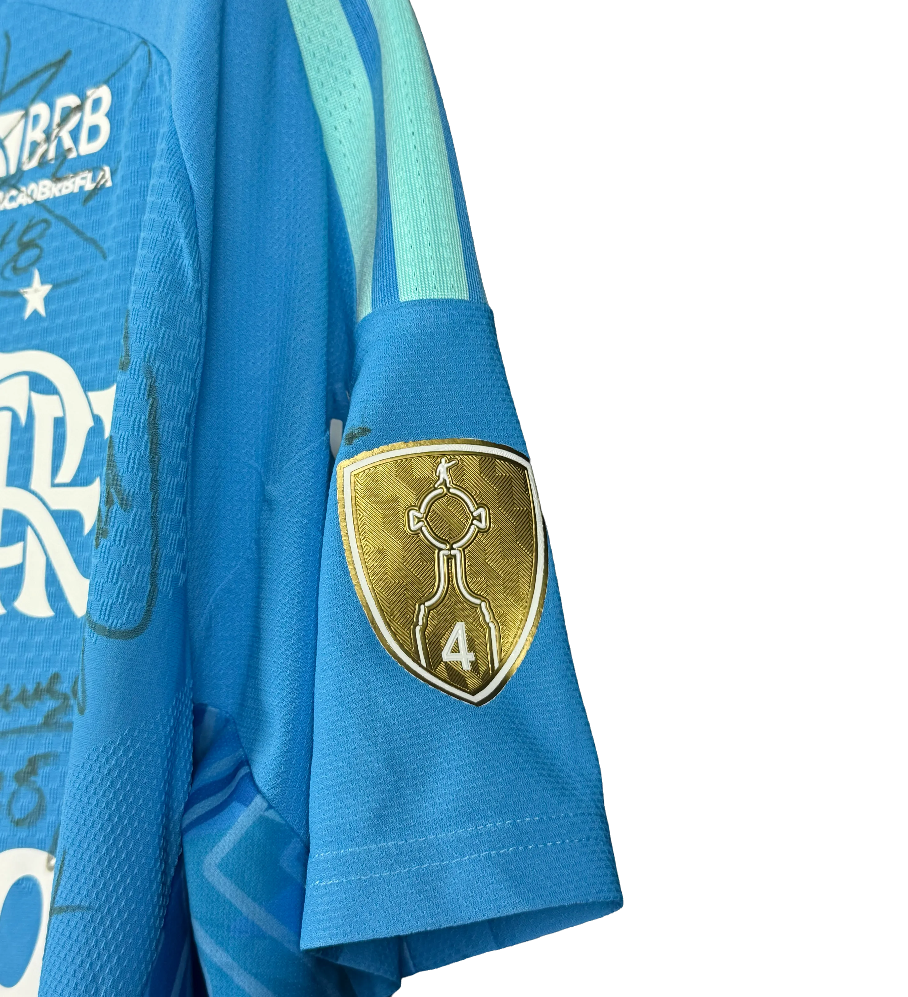 Clube de Regatas do Flamengo Jersey – Agustín Rossi #1 – Blue Version – 2026 Copa Libertadores da América – Estudiantes 1 x 1 Flamengo – Signed by the Entire Squad — imagem 5 de 5