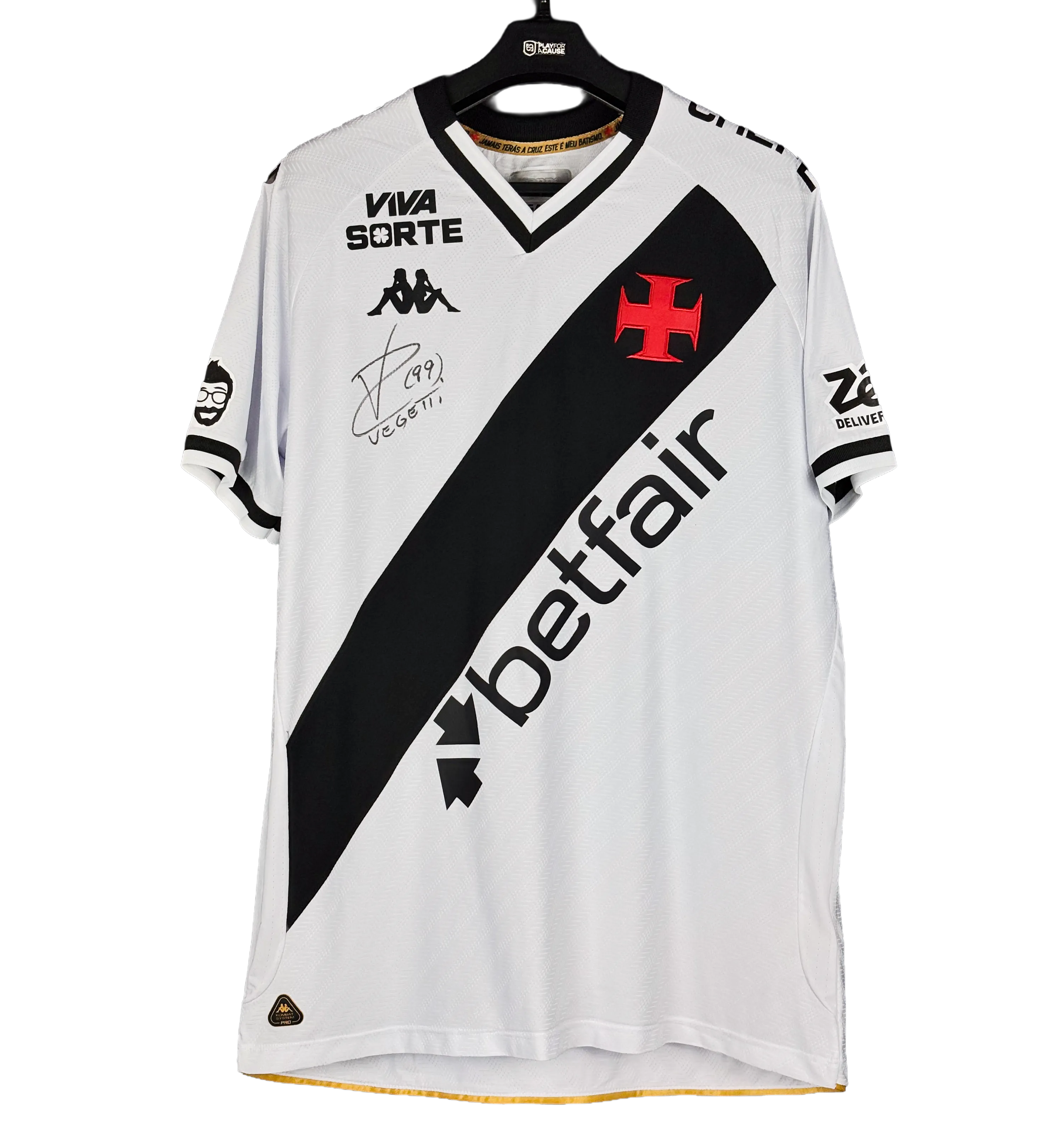 Club de Regatas Vasco da Gama Jersey – Pablo Vegetti #99 – 2025 Brazilian Championship – Match Prepared – Signed by Player — imagem 1 de 2