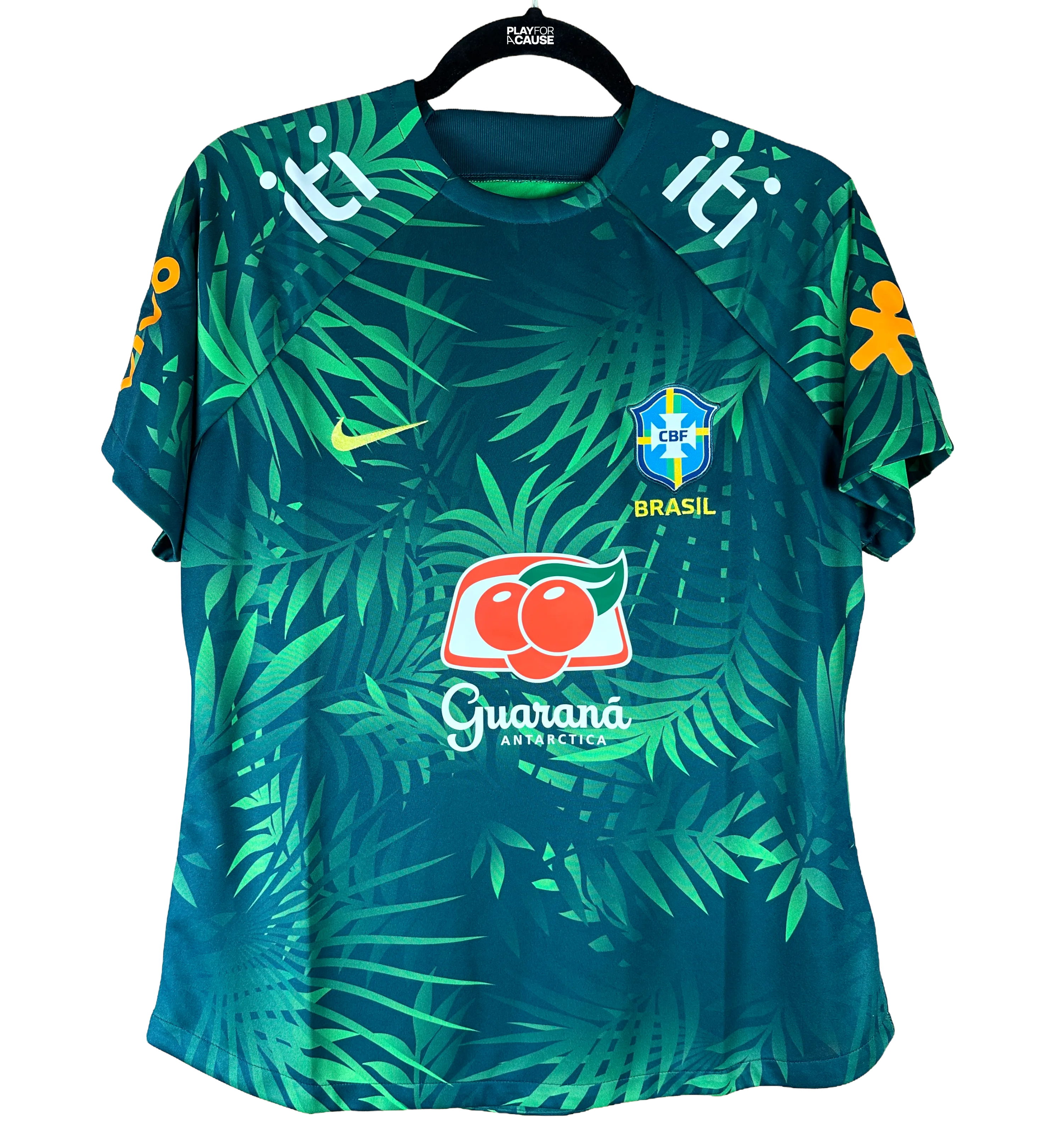 Camiseta Nike - Verde - Guaraná - Estampado de hojas (1) — imagem 1 de 4