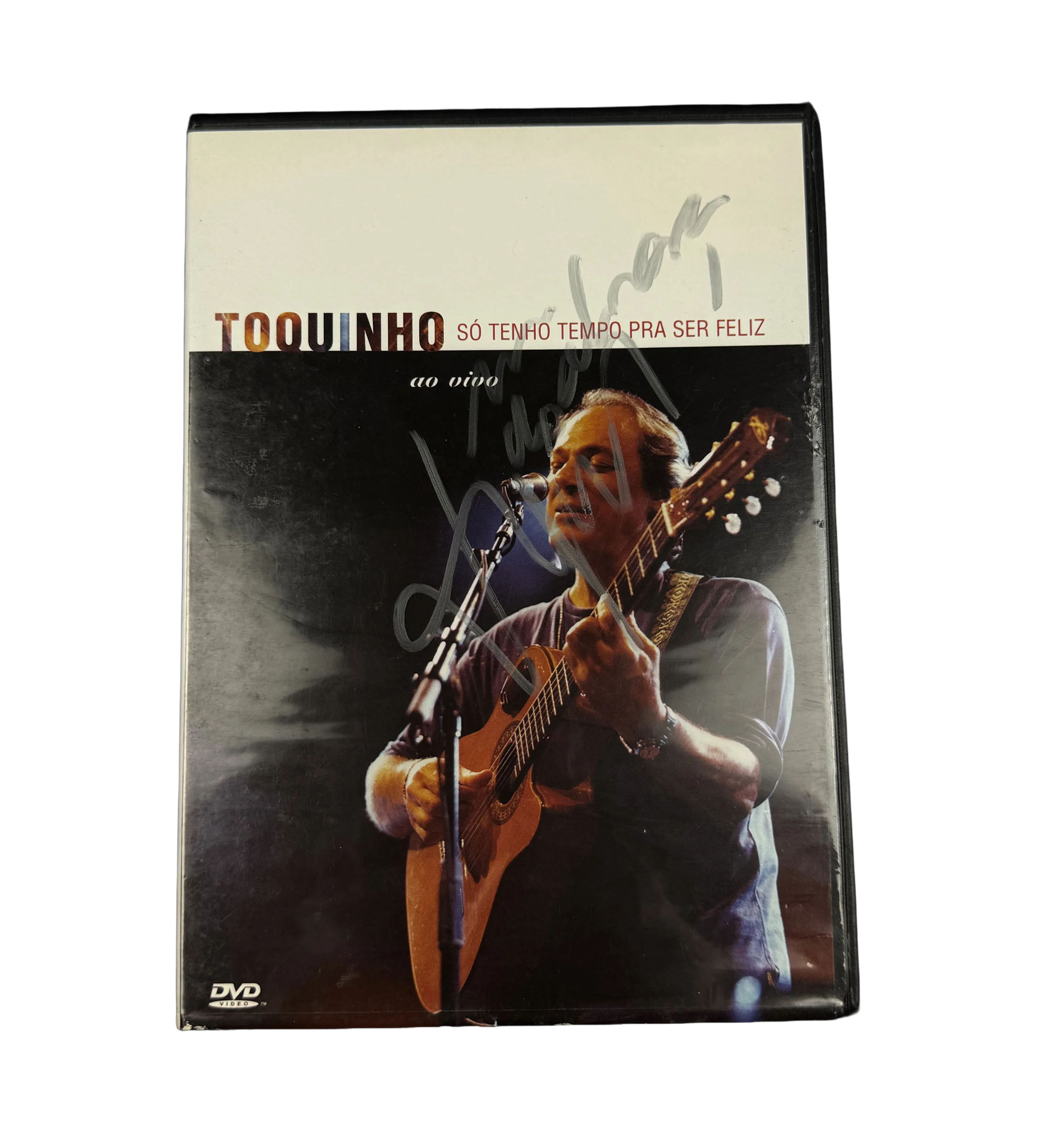 DVD – Toquinho – Solo Tengo Tiempo para Ser Feliz (2005) – Firmado por el Cantante y Compositor — imagem 1 de 3
