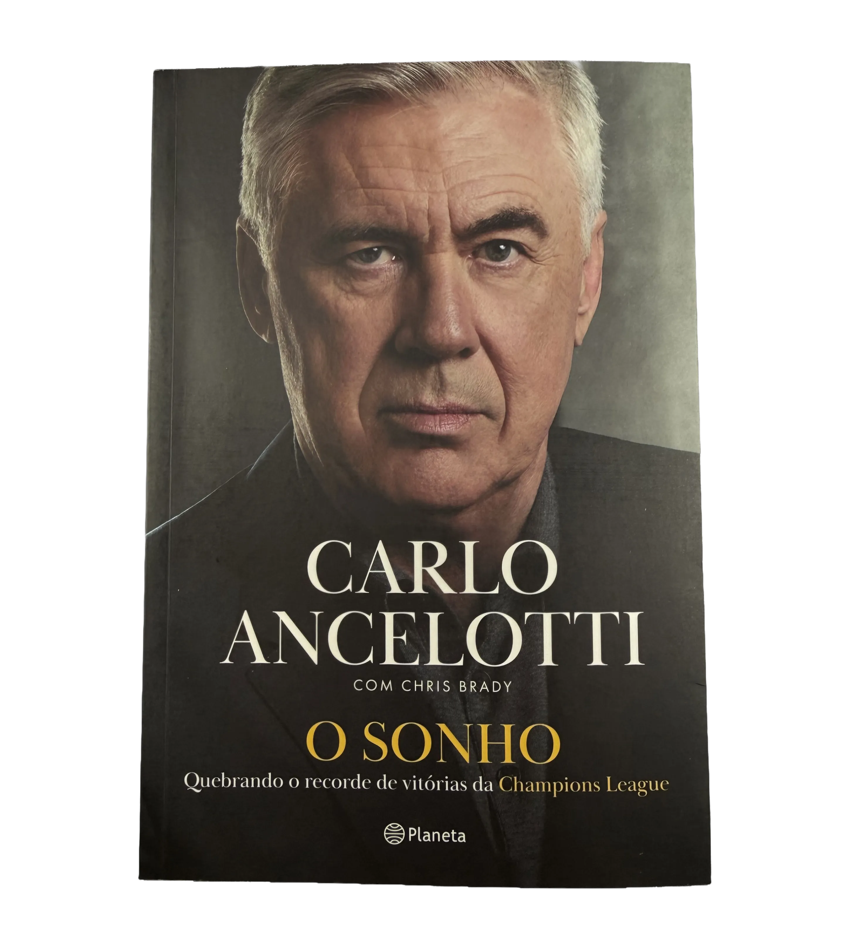 Livro Autografado Carlo Ancelotti O Sonho Quebrando Recorde de Vitorias da UCL 2025 — imagem 1 de 3