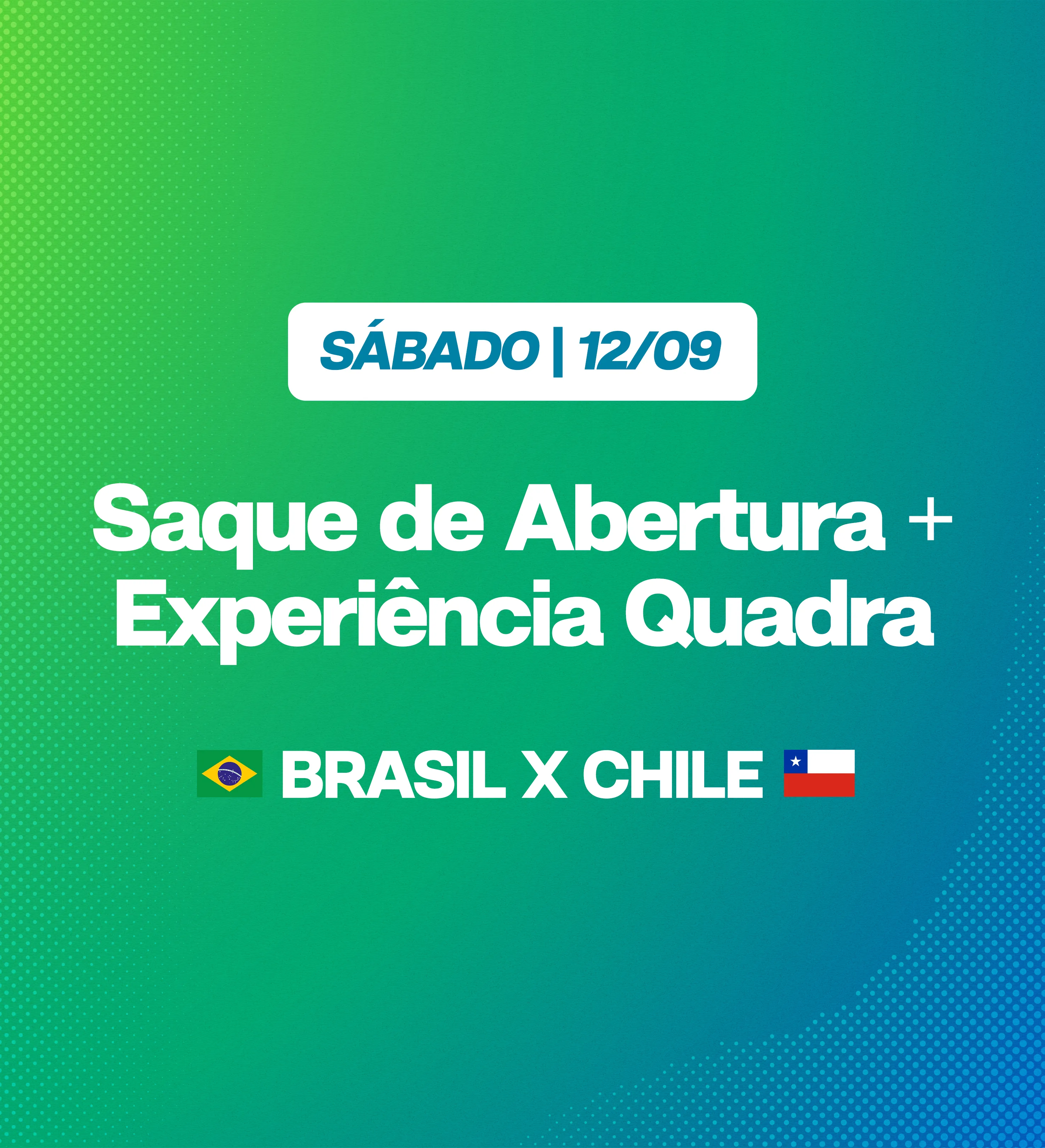 (12/09) Saque Antes Do Jogo Do BRA X CHI No Sul-Americano + Par de Ingressos Experiência Quadra — imagem 1 de 1