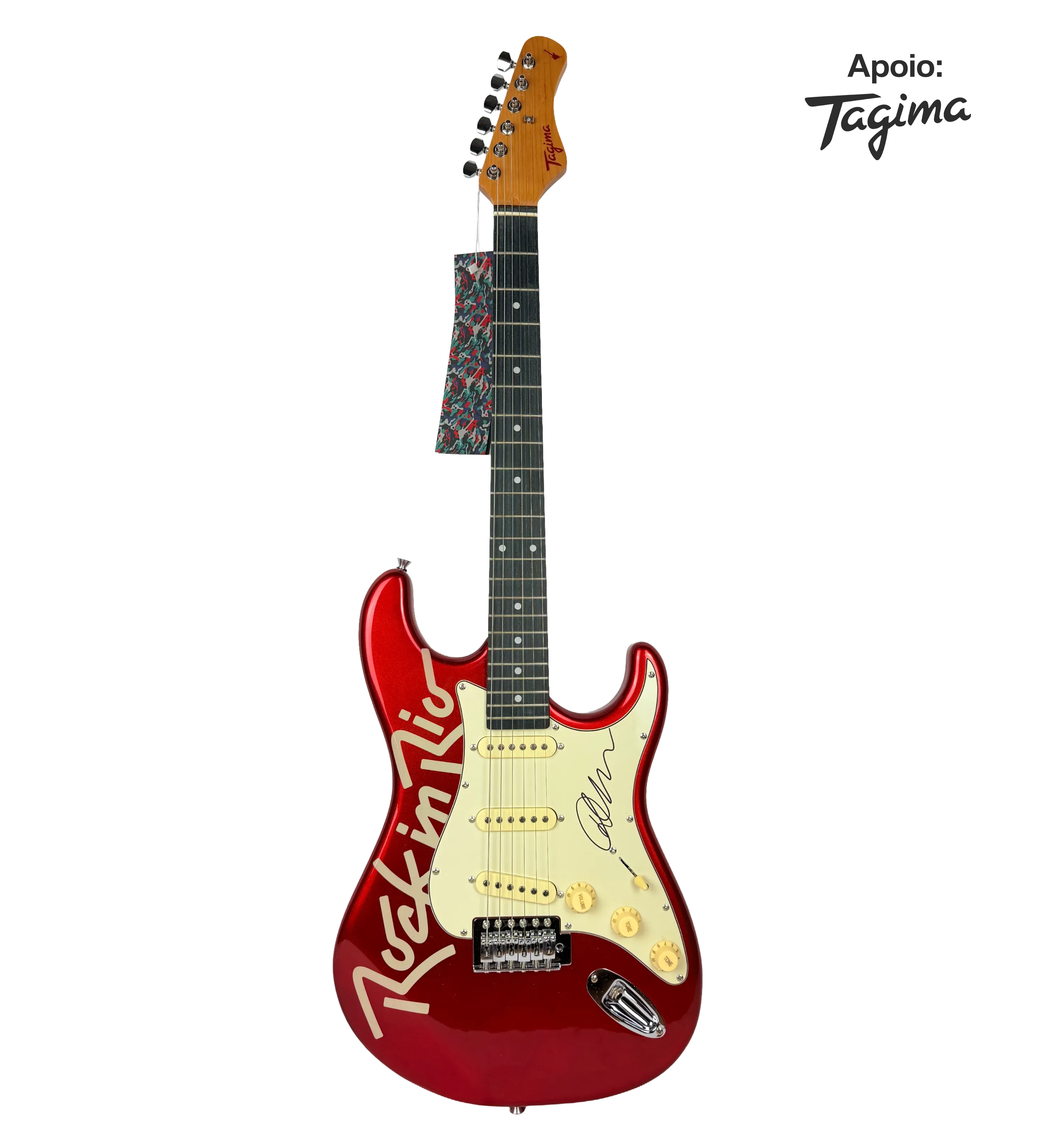 Guitarra Autografiada por Demi Lovato Rock in Rio 2026 — imagem 2 de 2