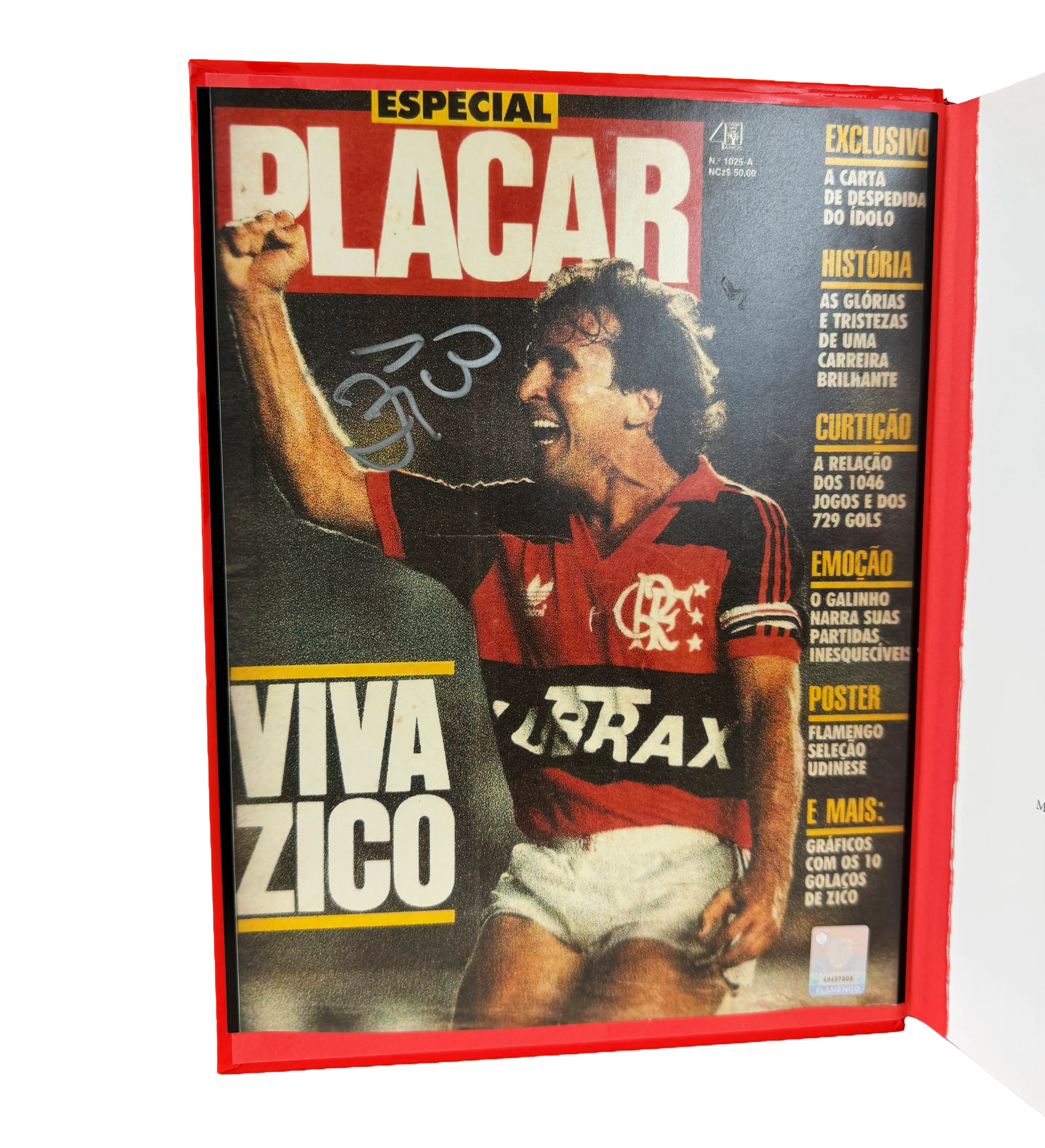 Libro - Zico 70 - 2024 - Con la Portada de la Revista Placar de 1990 - Autografiado por el Ídolo Zico — imagem 3 de 4
