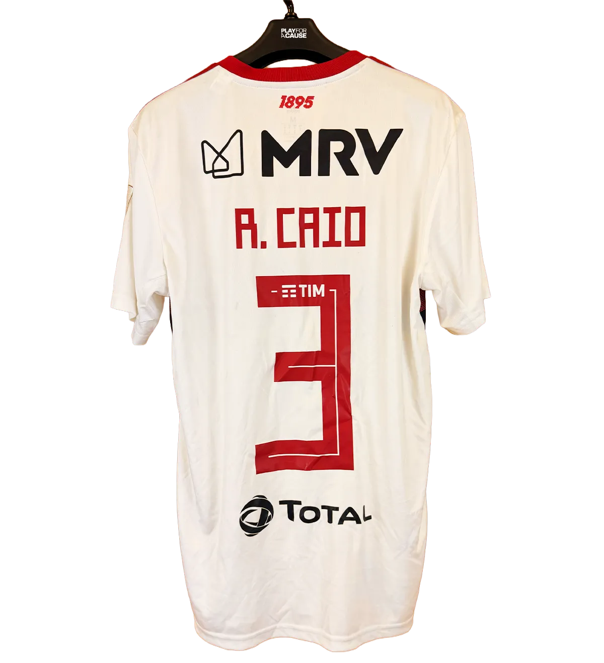 Camiseta Flamengo – Rodrigo Caio #3 – Junior Barranquilla 1–2 Flamengo – CONMEBOL Libertadores 2020 – Preparada para Partido — imagem 2 de 4