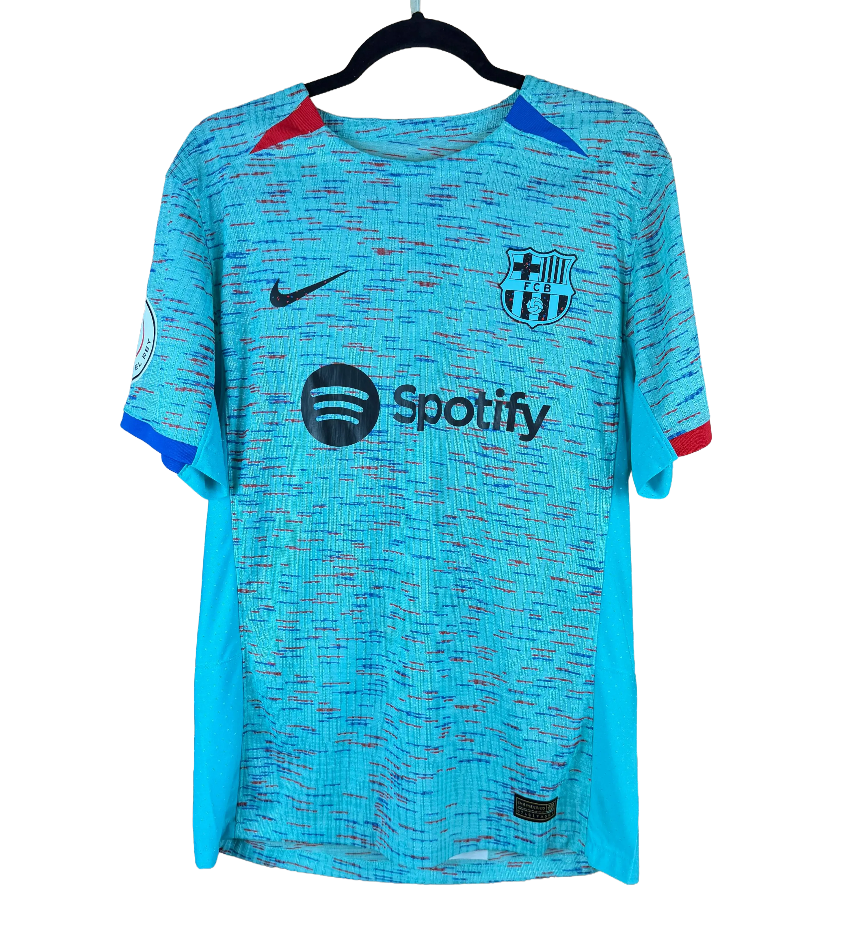 Camisa Barcelona Vitor Roque Copa Del Rey 2024 Unionistas de Salamanca 1 x 3 Barcelona Autografada pelo Craque — imagem 1 de 3