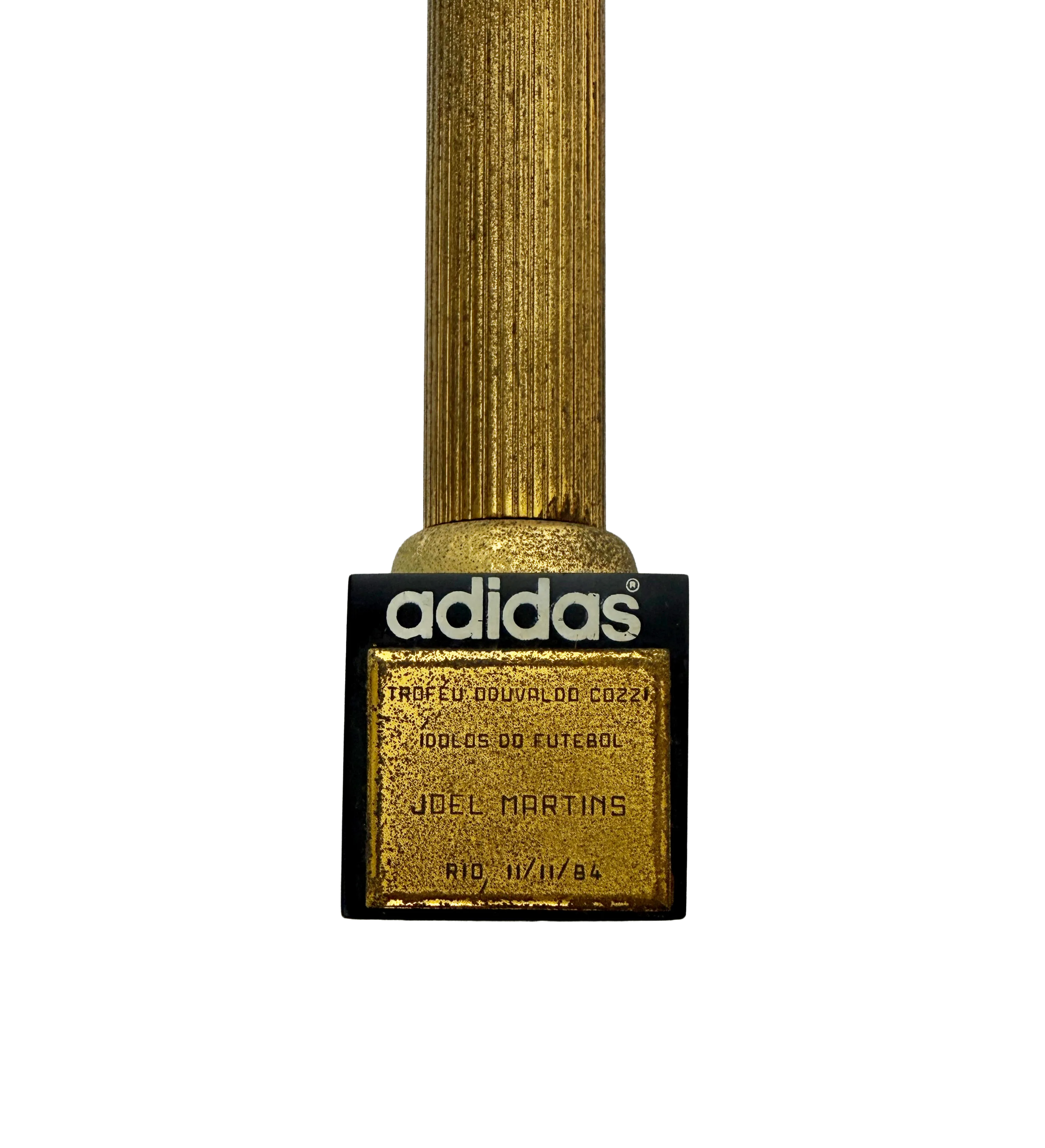 Troféu Adidas Douvaldo Cozzi 1984 Joel Martins Entregue a Joel Martins em 1984 Como Homenagem Ao ídolo Douvaldo Cozzi Peça Oficial Da Marca Adidas — imagem 2 de 2