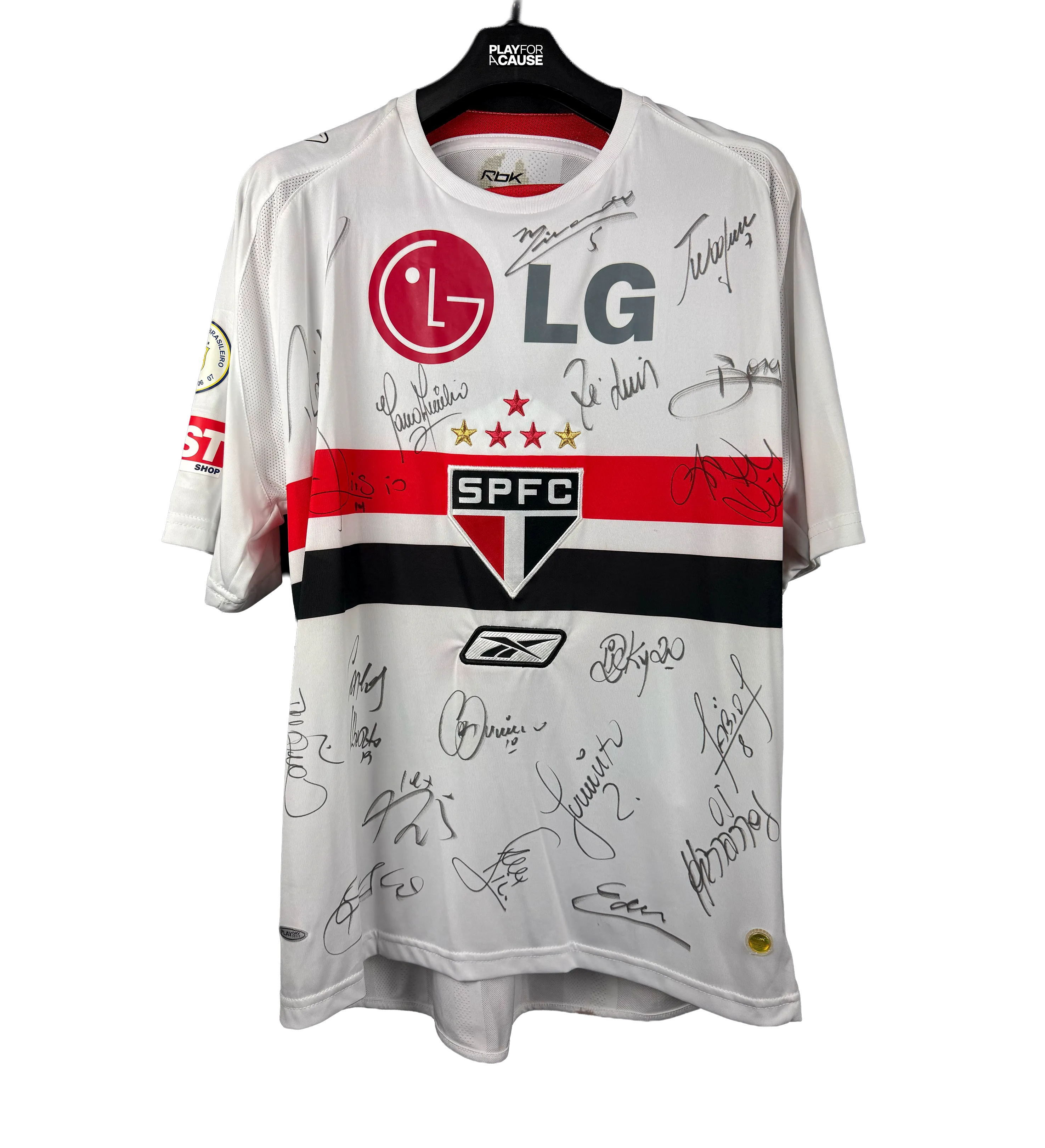 Camisa Autografada São Paulo Cazumba Brasileirão 2008 — imagem 1 de 5