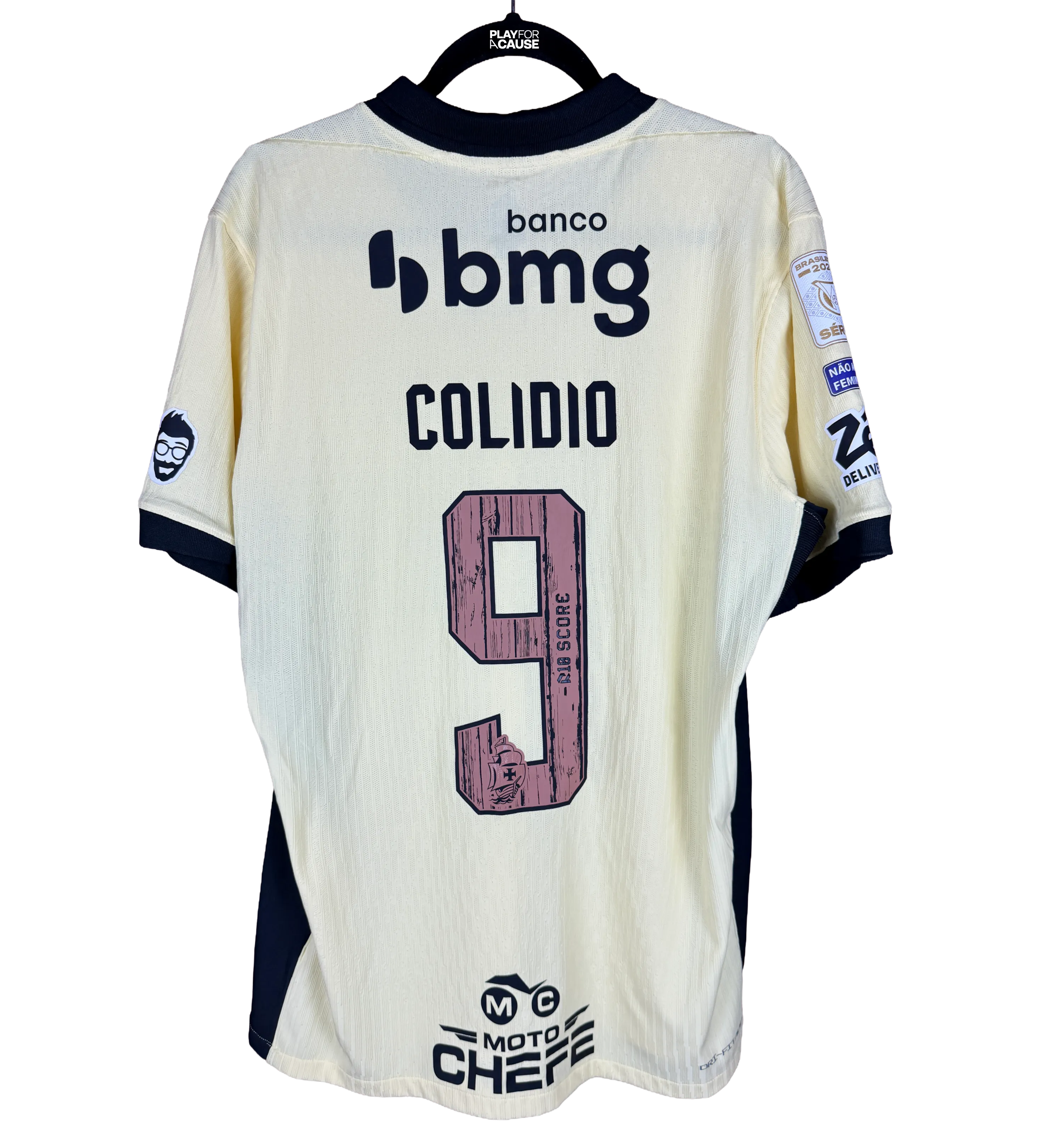 Vasco Third Jersey - Colidio #9 - 2026 Brazilian Championship - Vasco 3 x 1 Cruzeiro - Autographed by the entire squad — imagem 2 de 3