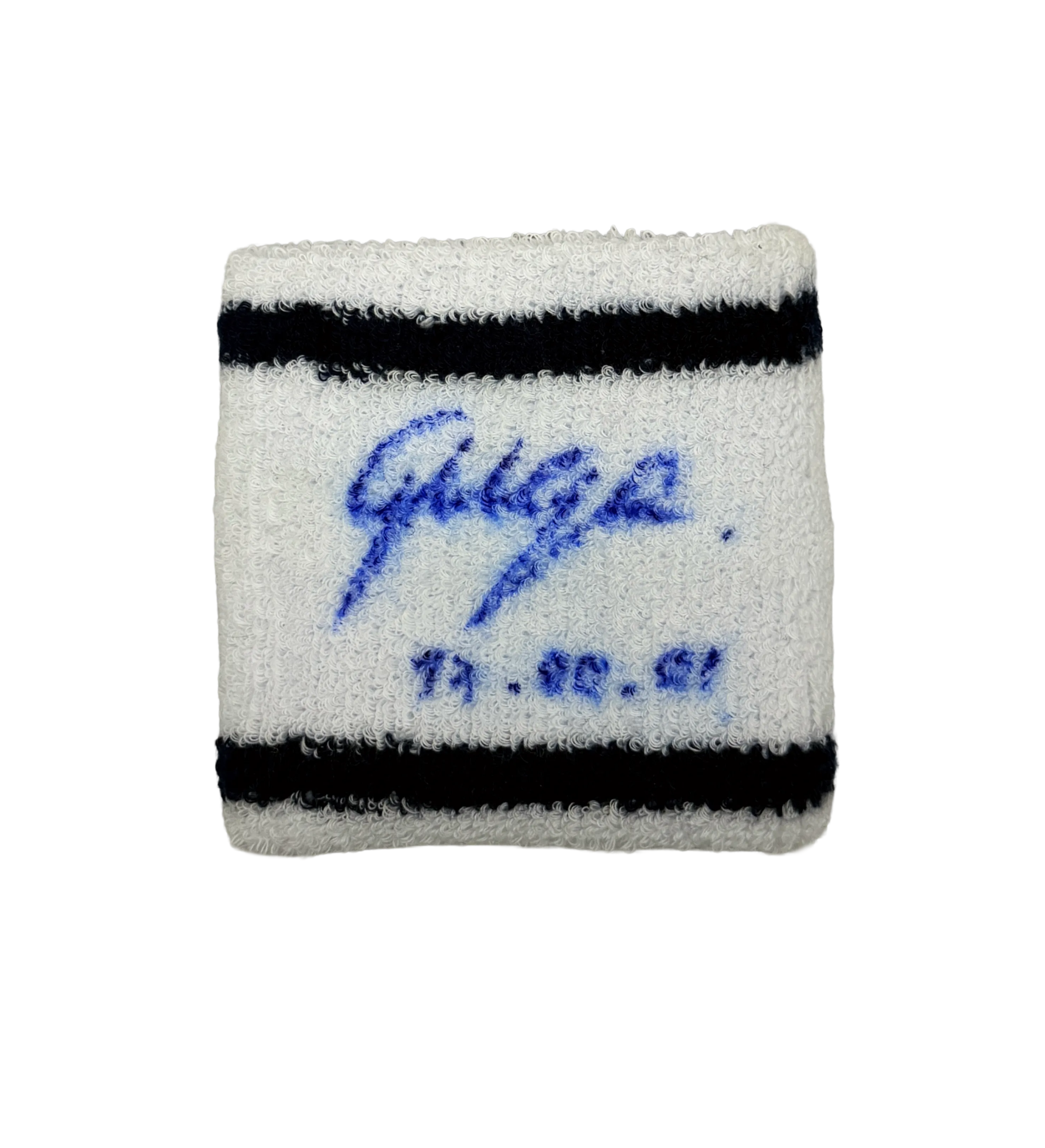 Munhequeira Oficial Roland Garros Gustavo Kuerten Tricampeão Autografada pelo Ídolo Guga — imagem 2 de 2