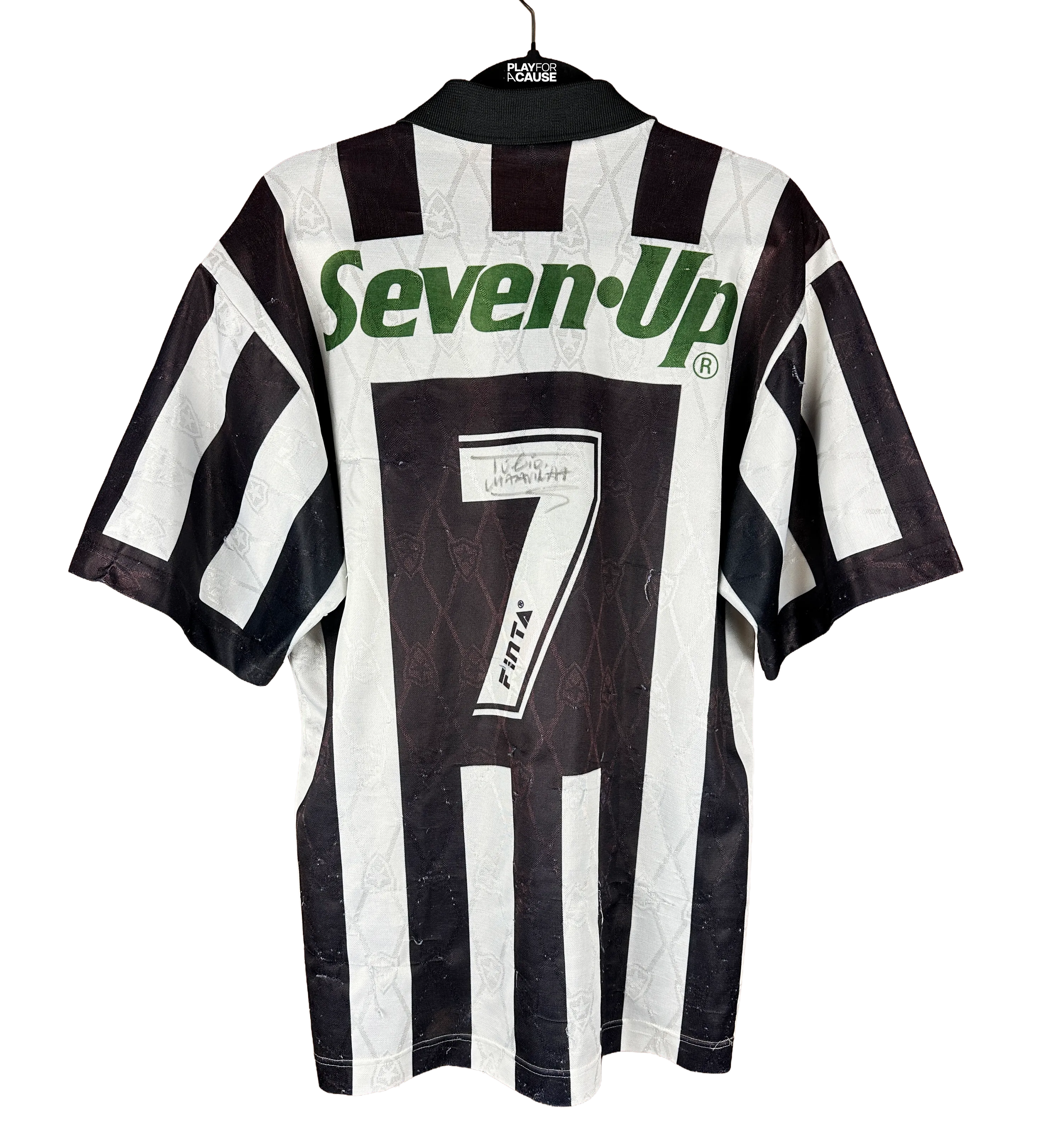 Camisa Botafogo Túlio Maravilha Campeonato Brasileiro 1995 Campeão Brasileiro Autografada pelo Artilheiro — imagem 2 de 3