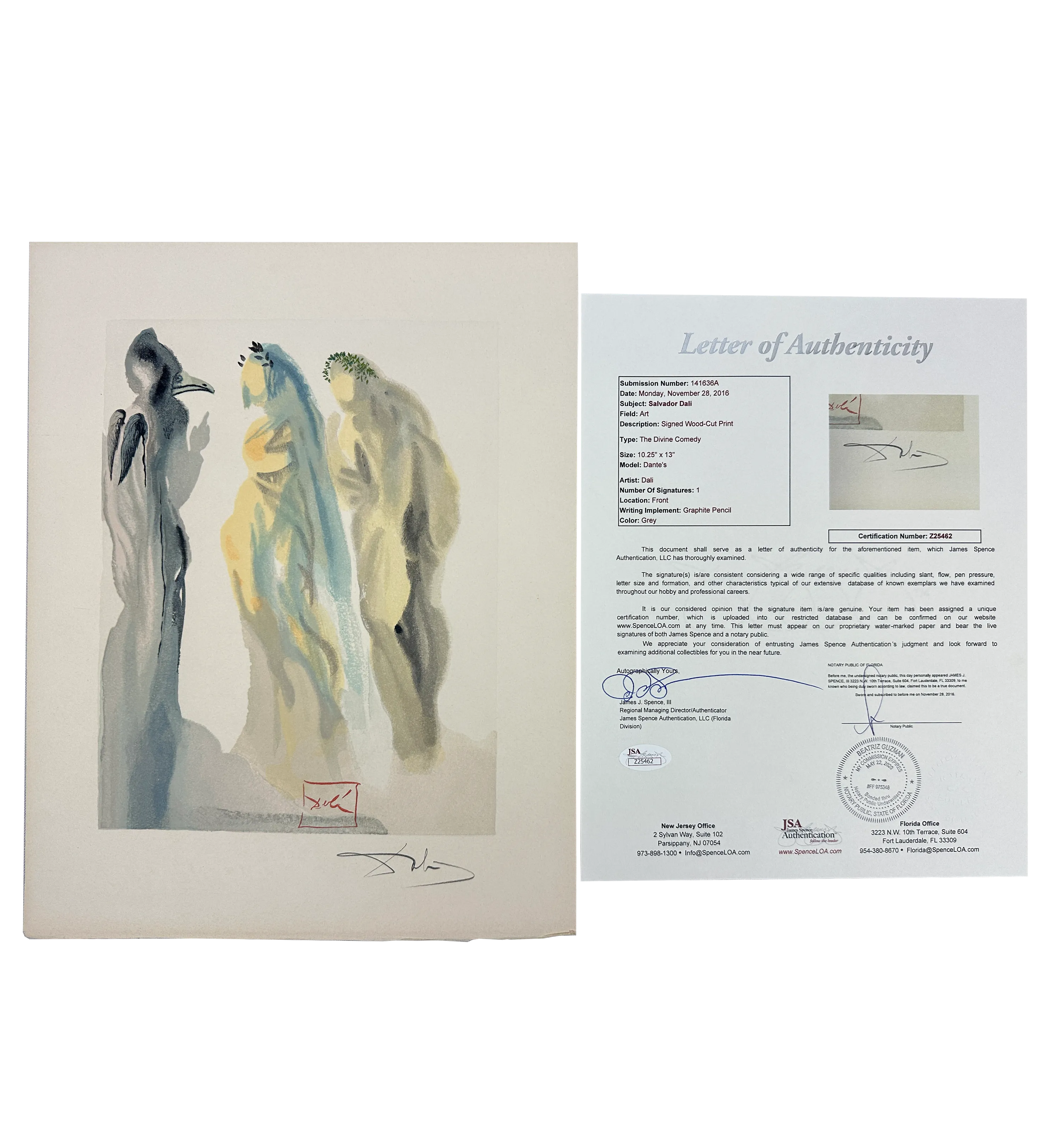 Litografia A Divina Comédia Obra Assinada pelo Salvador Dalí  — imagem 6 de 6