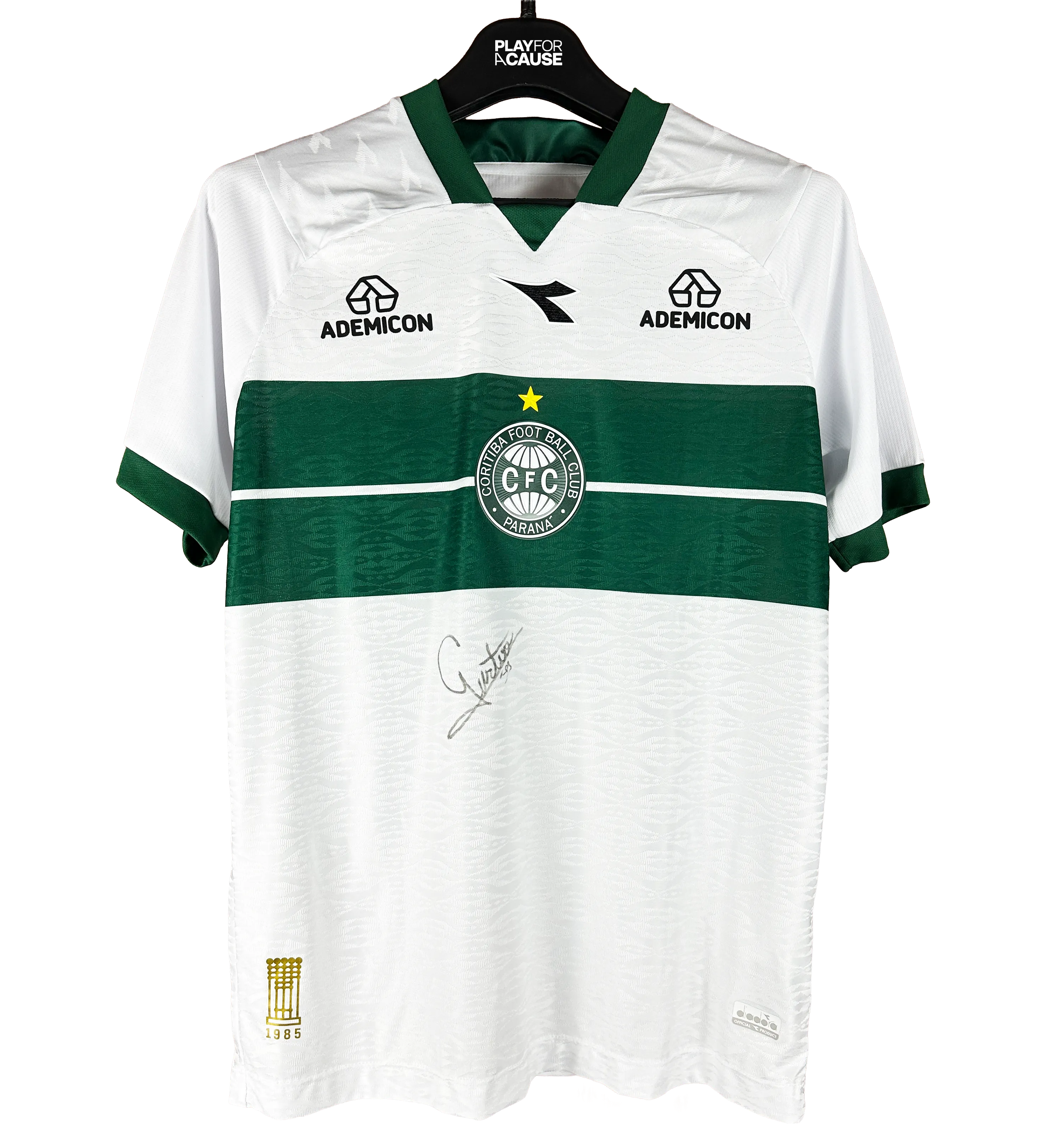 Camiseta Coritiba – Coritiba vs Remo – Brasileirão 2026 – Usada en Partido y Firmada por el Jugador — imagem 1 de 6