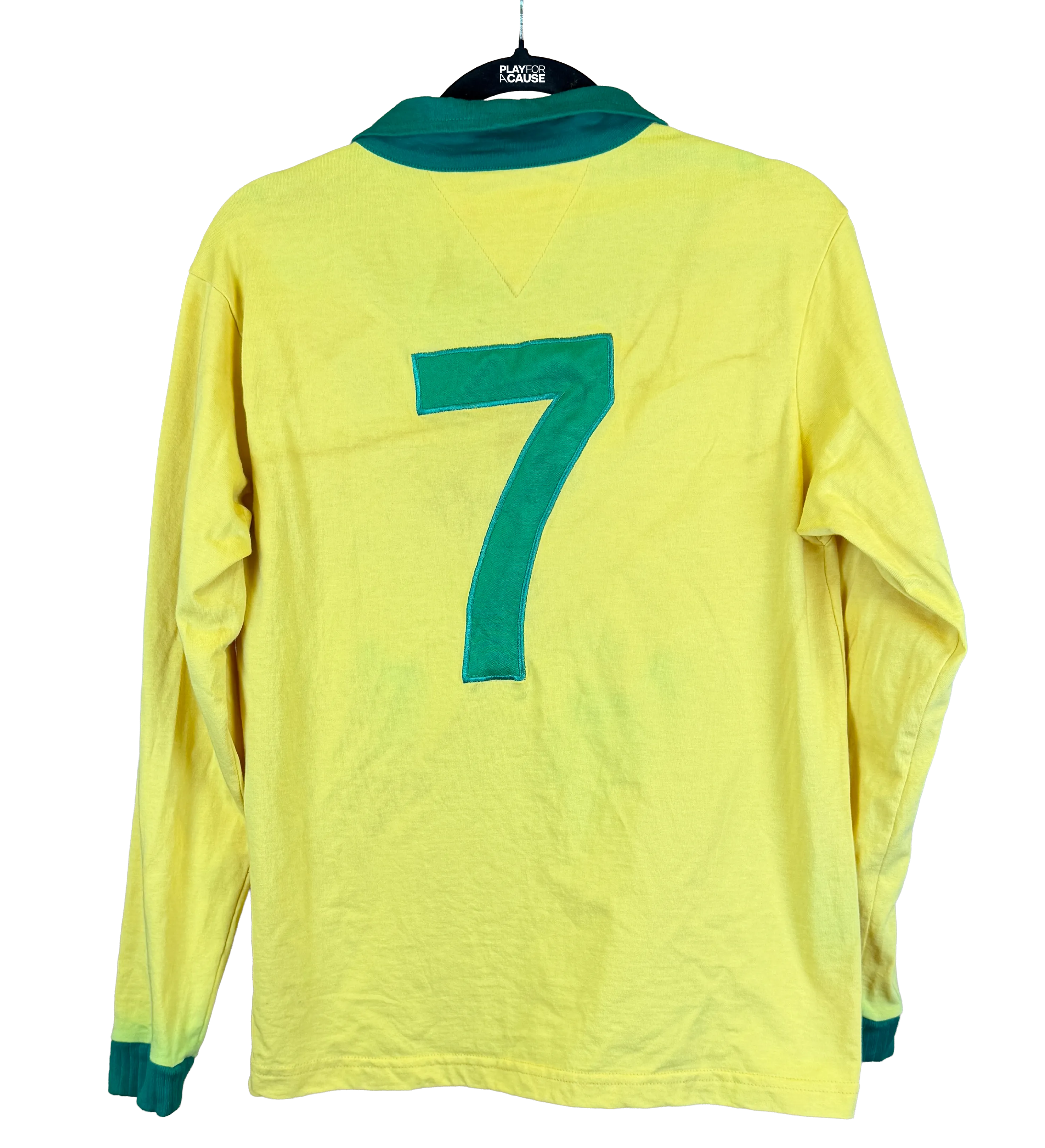 Camiseta Brasil Réplica Garrincha Manga Larga Copa del Mundo 1962 Autografiada por los Campeones — imagem 2 de 2