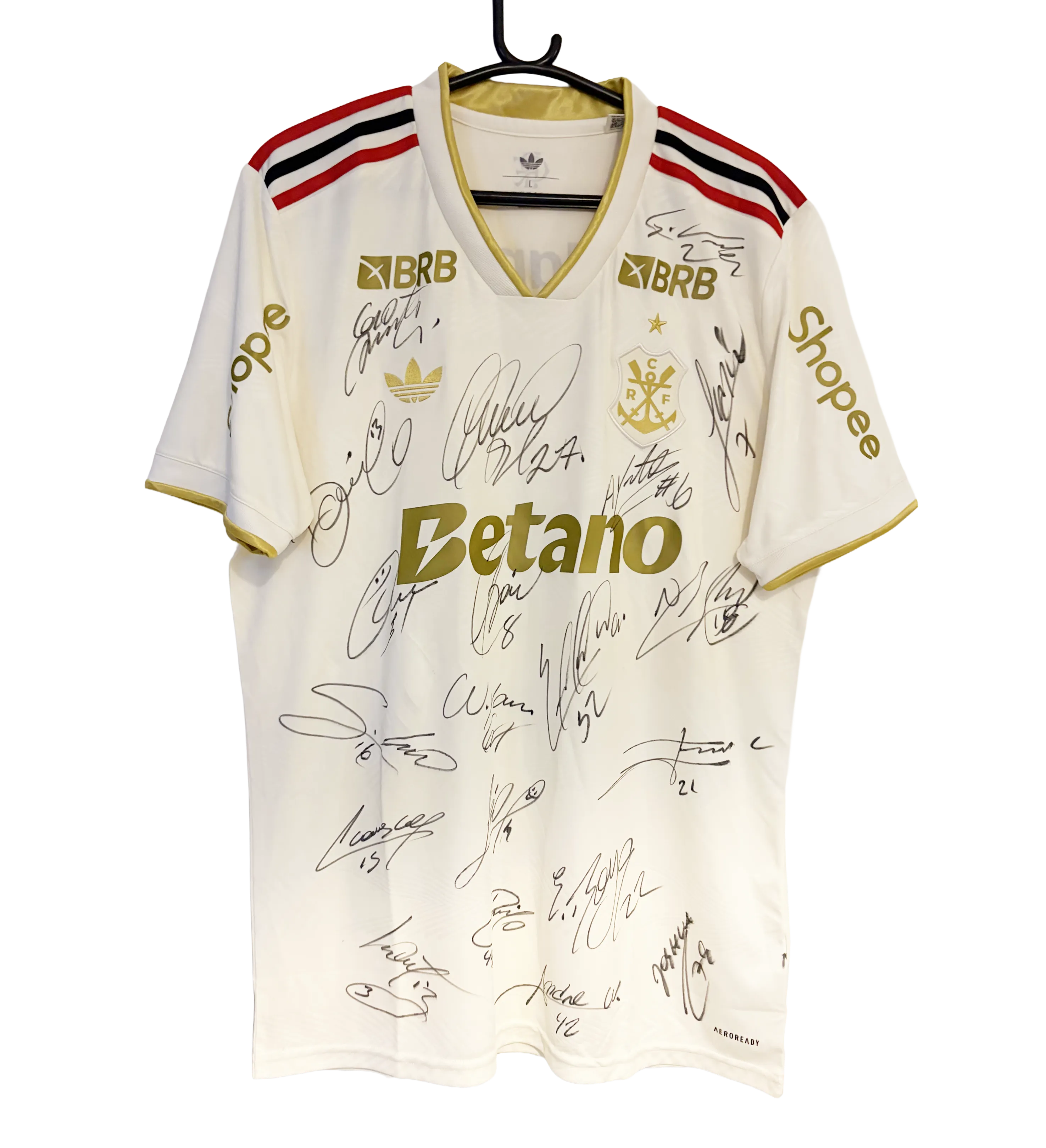 Flamengo Arrascaeta Third Jersey Autographed by the Entire Squad — imagem 1 de 3