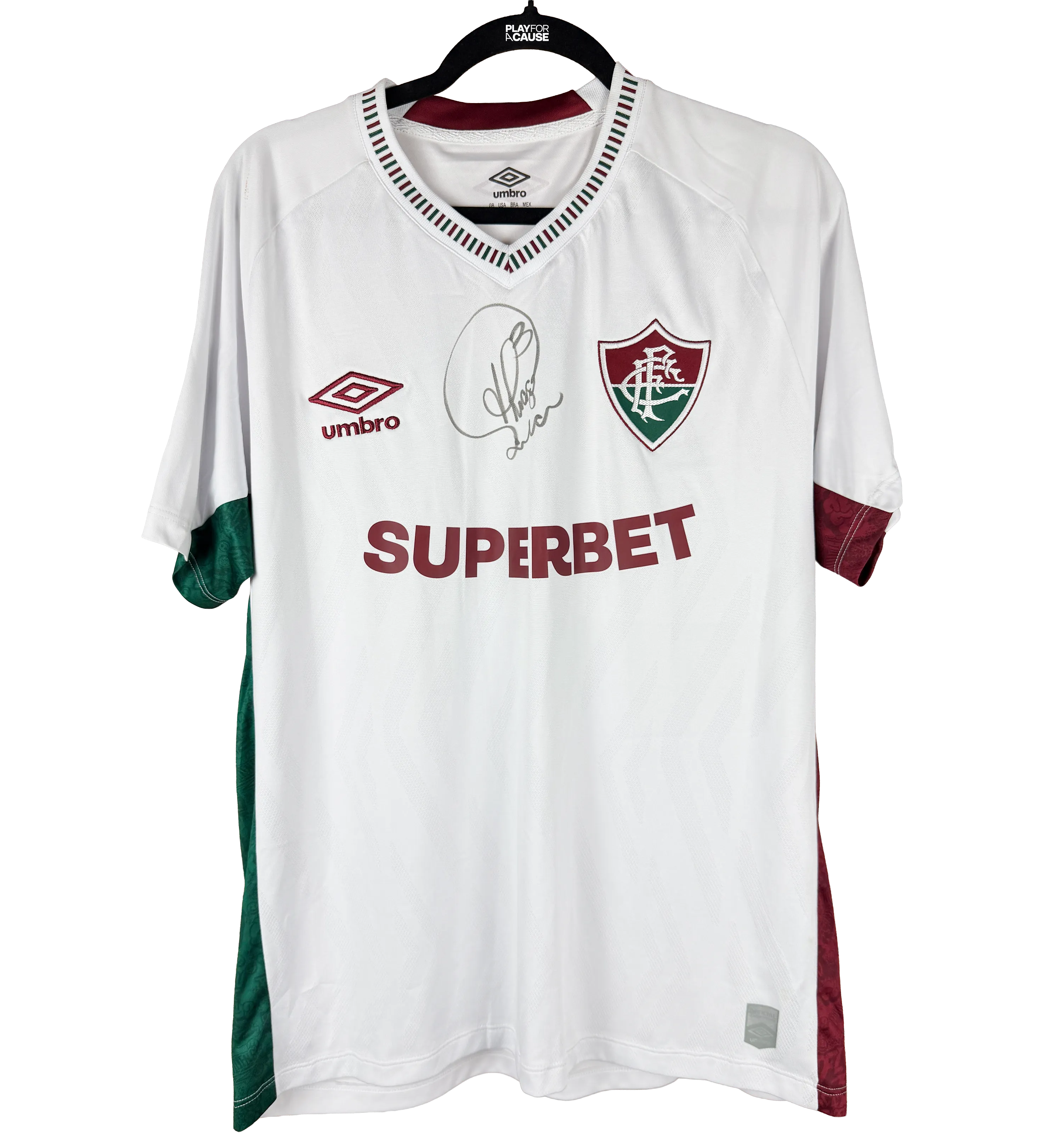 Camiseta Fluminense Thiago Silva con Parche del Mundial de Clubes Autografiada por el Ídolo — imagem 1 de 8