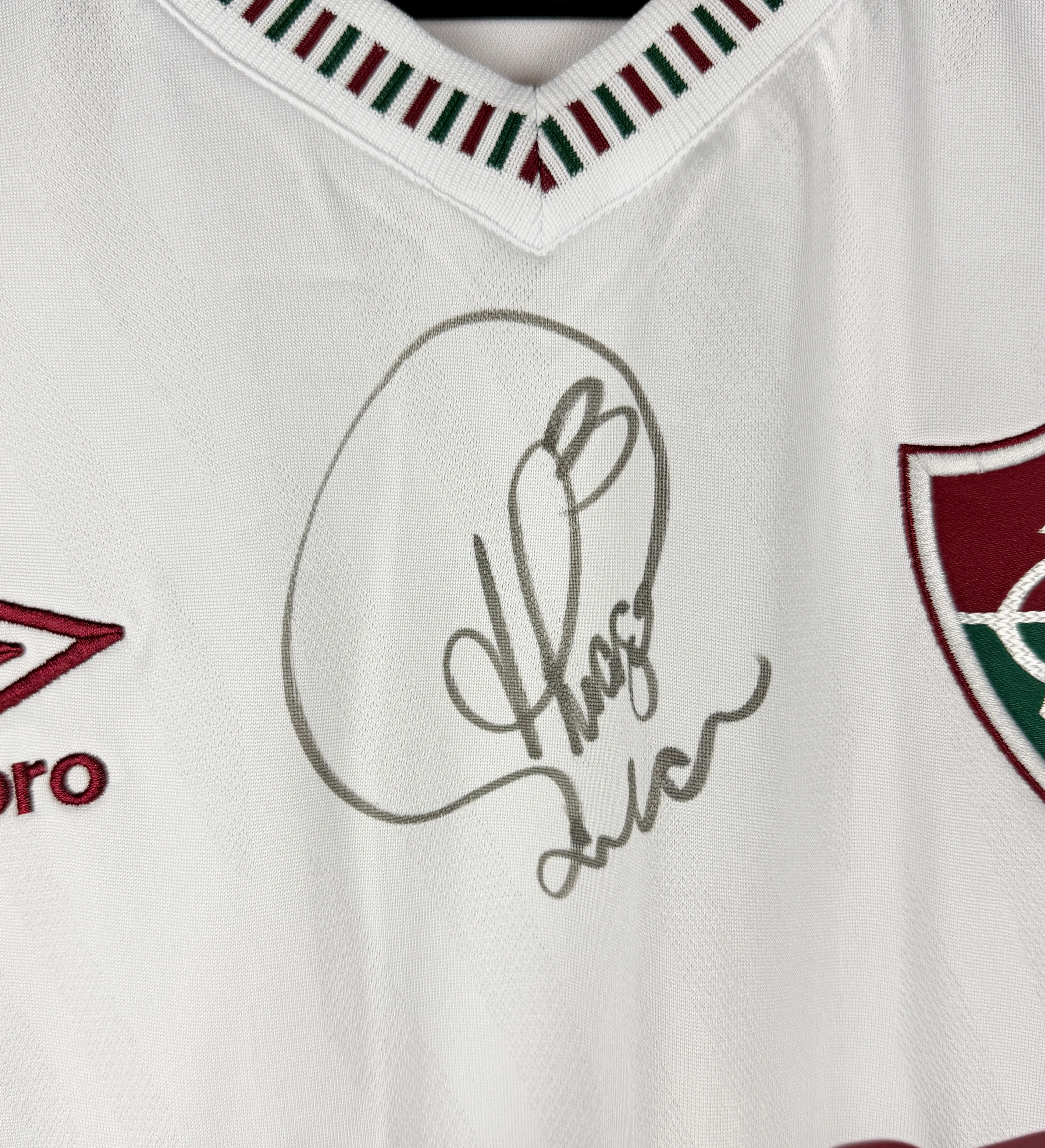 Camiseta Fluminense Thiago Silva con Parche del Mundial de Clubes Autografiada por el Ídolo — imagem 3 de 8