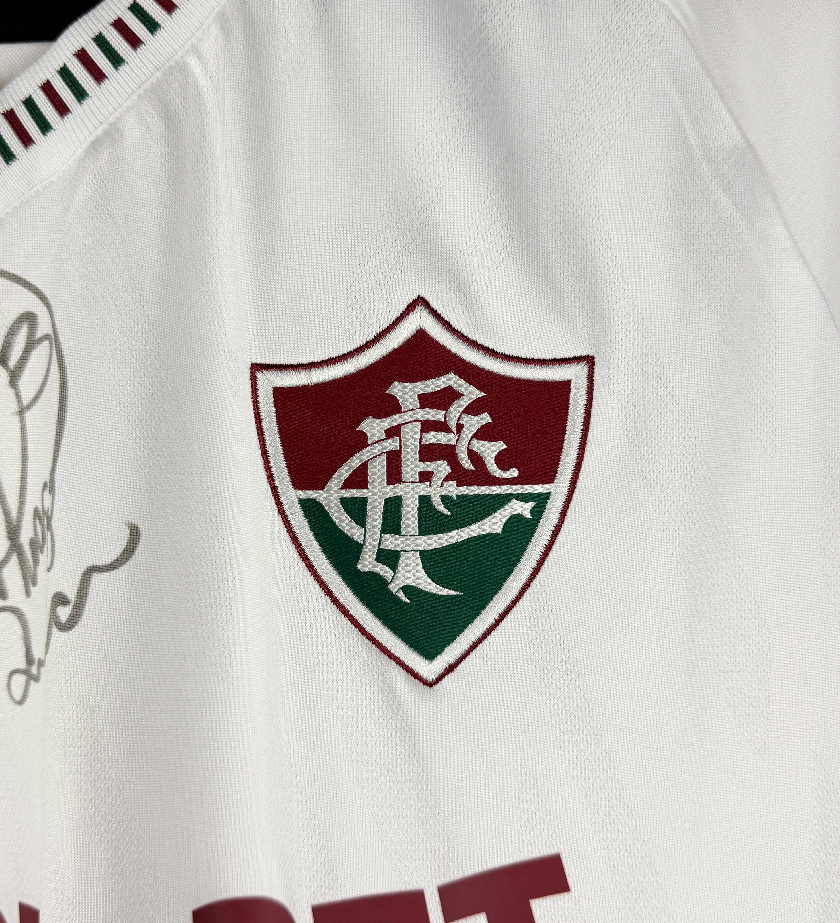 Camiseta Fluminense Thiago Silva con Parche del Mundial de Clubes Autografiada por el Ídolo — imagem 5 de 8