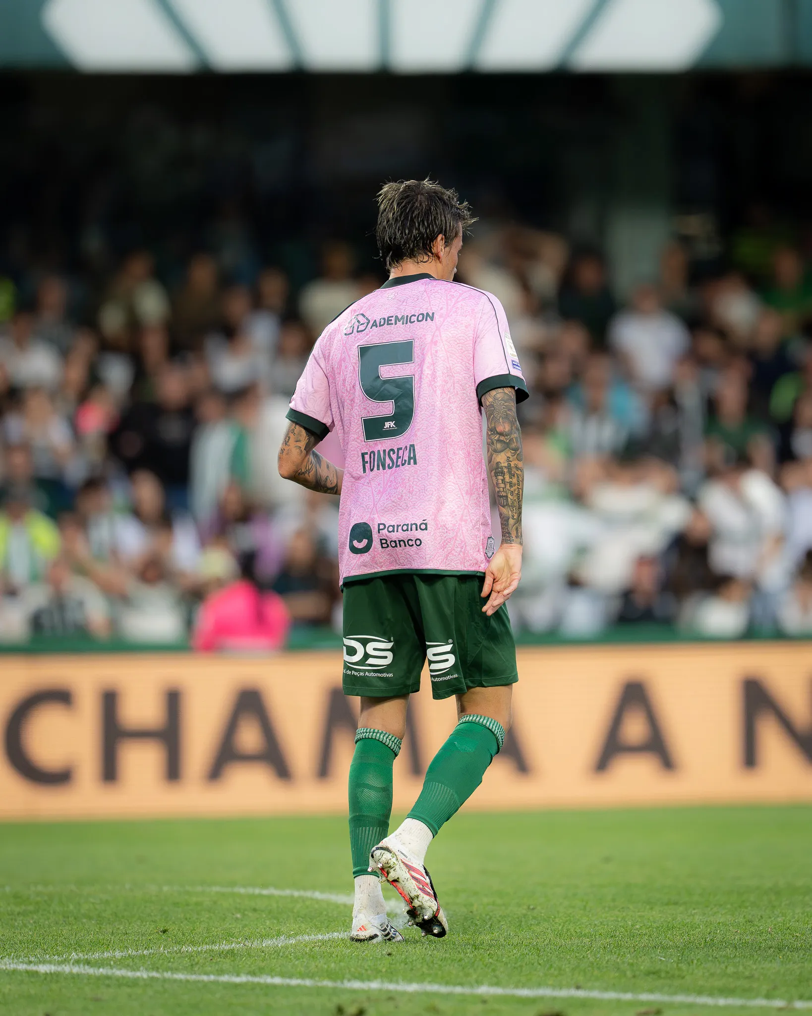 Camisa Coritiba Nicolás Fonseca Especial Outubro Rosa CFC x BOT Brasileirão 2026 Usada e Autografada Pelo Jogador — imagem 2 de 2