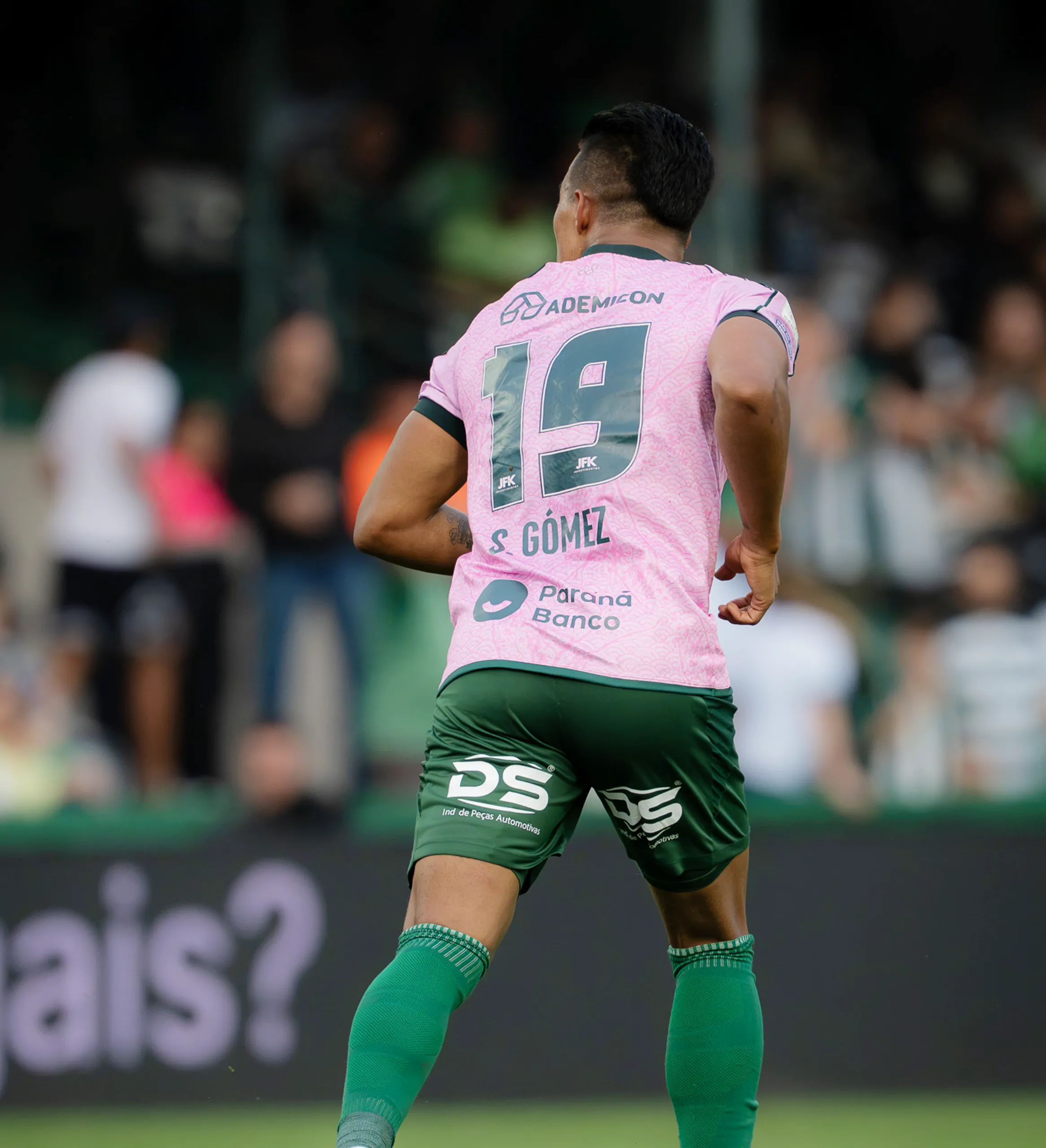 Camisa Coritiba Sebastián Gómez Especial Outubro Rosa CFC x BOT Brasileirão 2026 Usada e Autografada Pelo Jogador — imagem 1 de 2