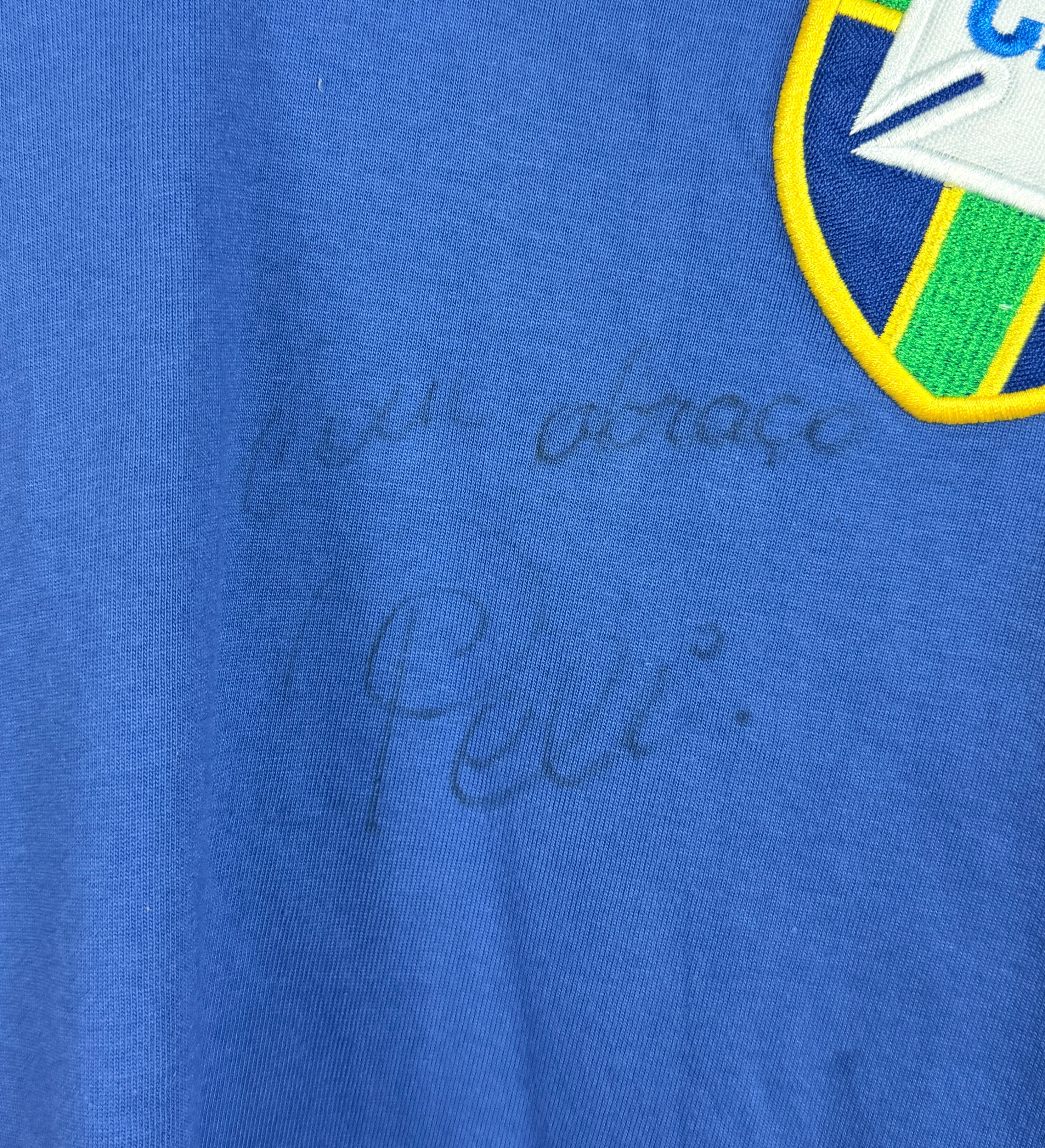 Camisa Brasil Retrô Athleta Copa do Mundo de 1958 Primeiro Título Mundial Autografada por Pelé — imagem 3 de 5