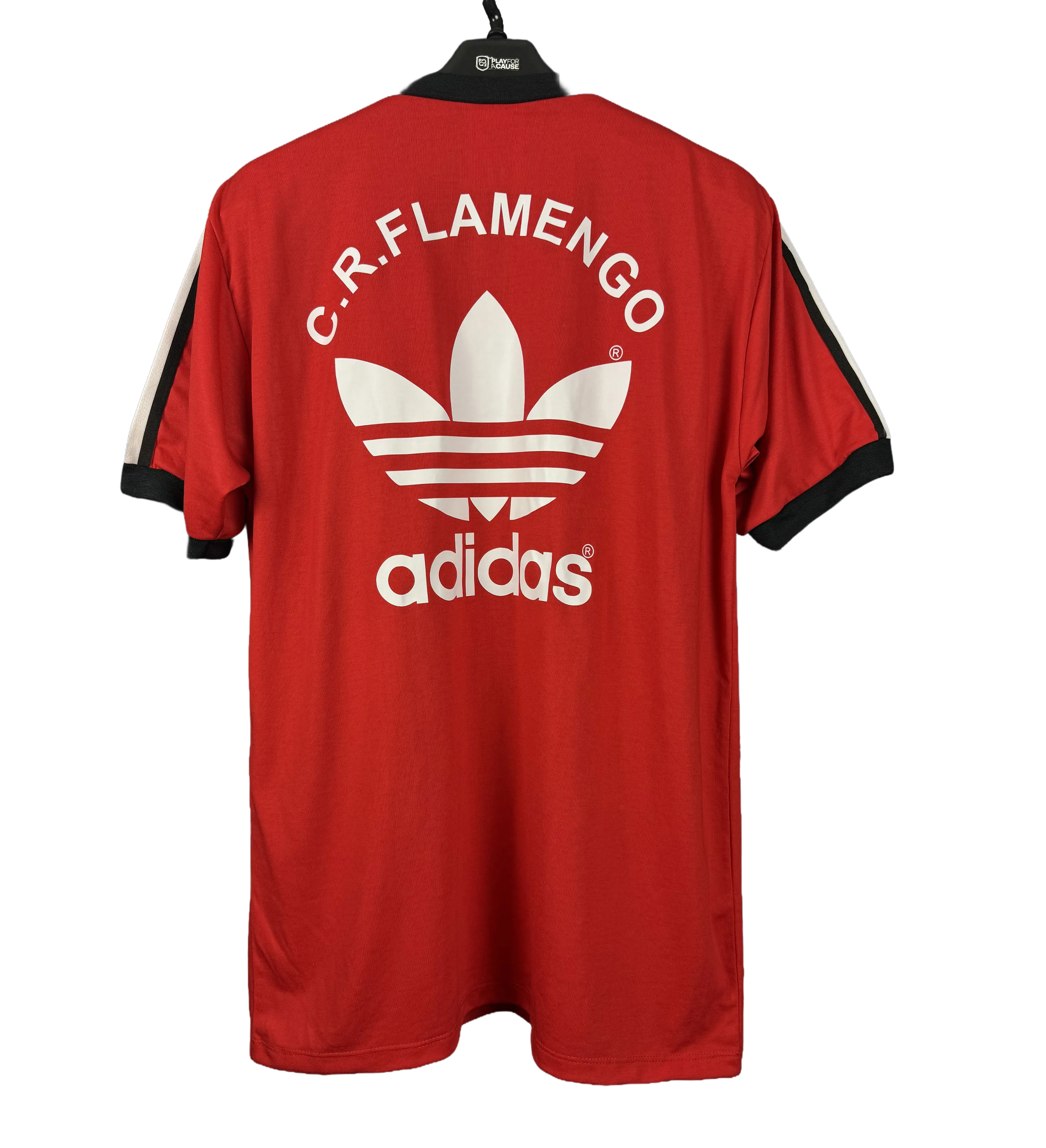 Camisa Autografada Treino Flamengo Zico Década de 80 — imagem 2 de 3