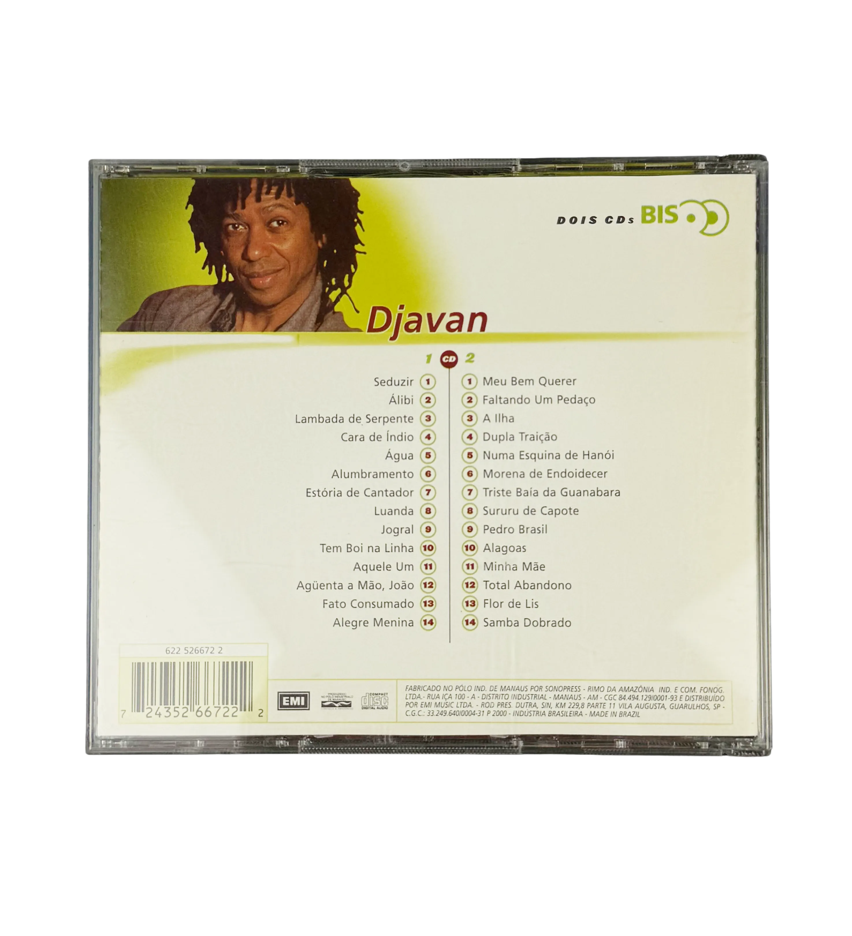 CD Autografado Duplo Djavan 2005 — imagem 2 de 4