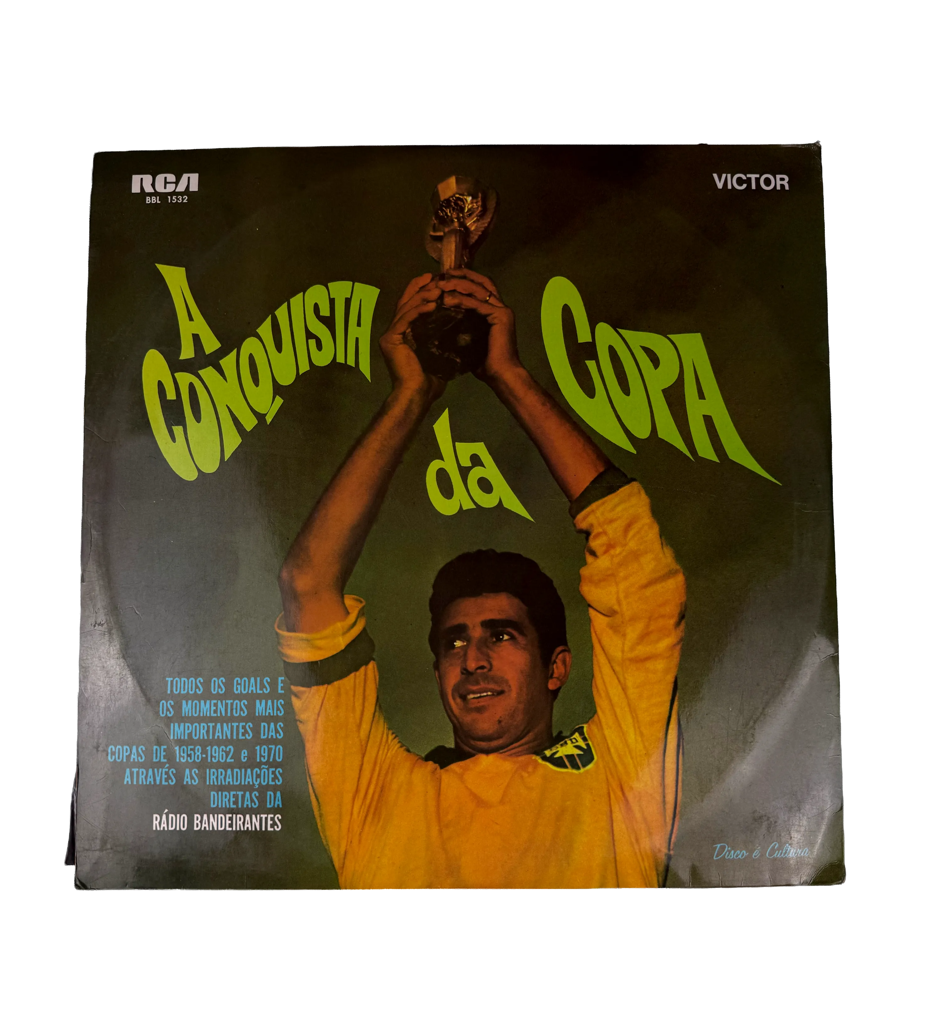 LP Duplo A Copa É Nossa 70 A Conquista da Copa Todos Os Gols Das Copas 1958 1962 E 1970 Autografado Pelo Pelé Tostão Jairzinho Clodoaldo E Gerson — imagem 2 de 5