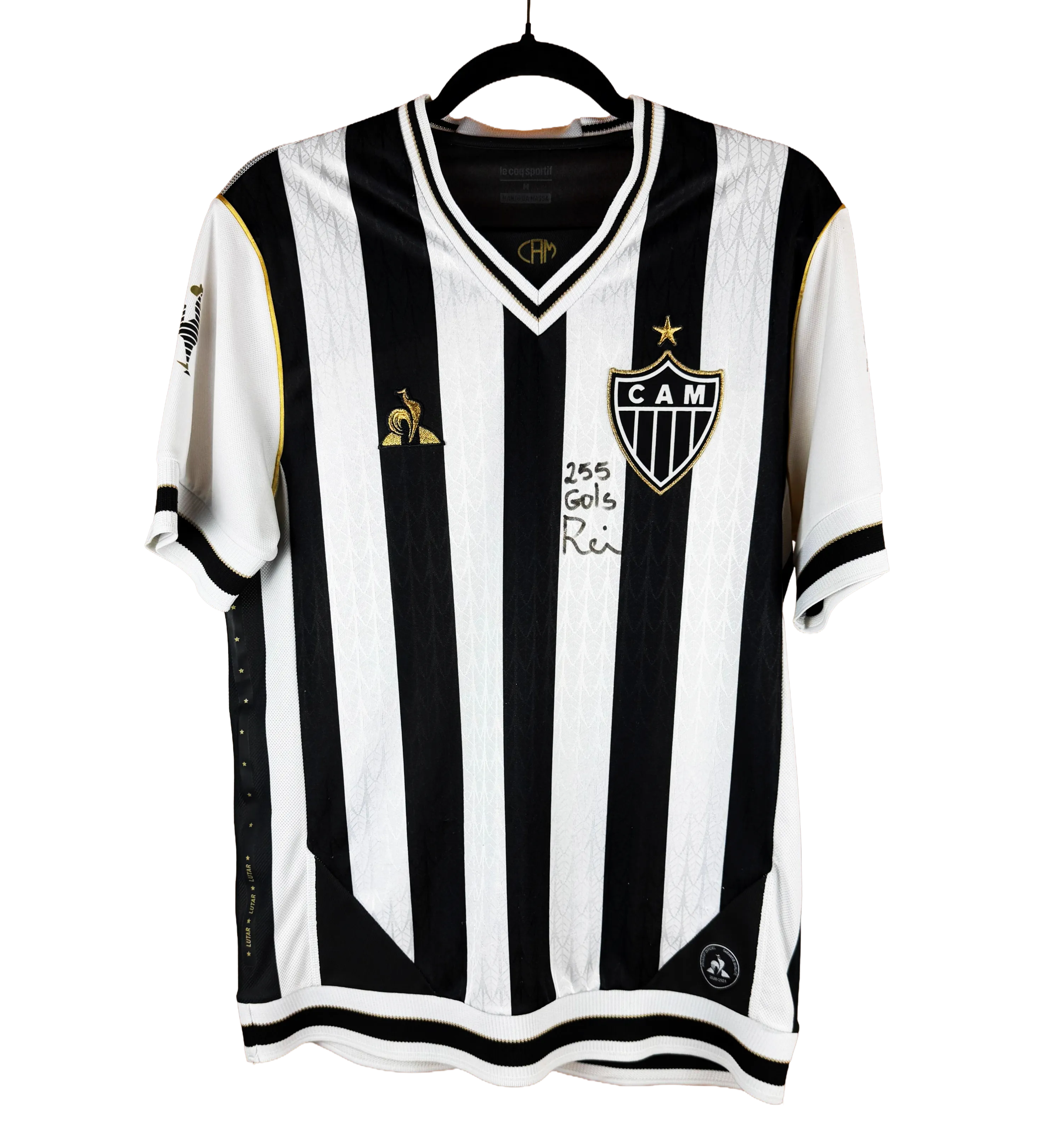 Camiseta Atlético Mineiro - Reinaldo - Firmada con el Número de Goles Marcados con el Galo — imagem 1 de 2