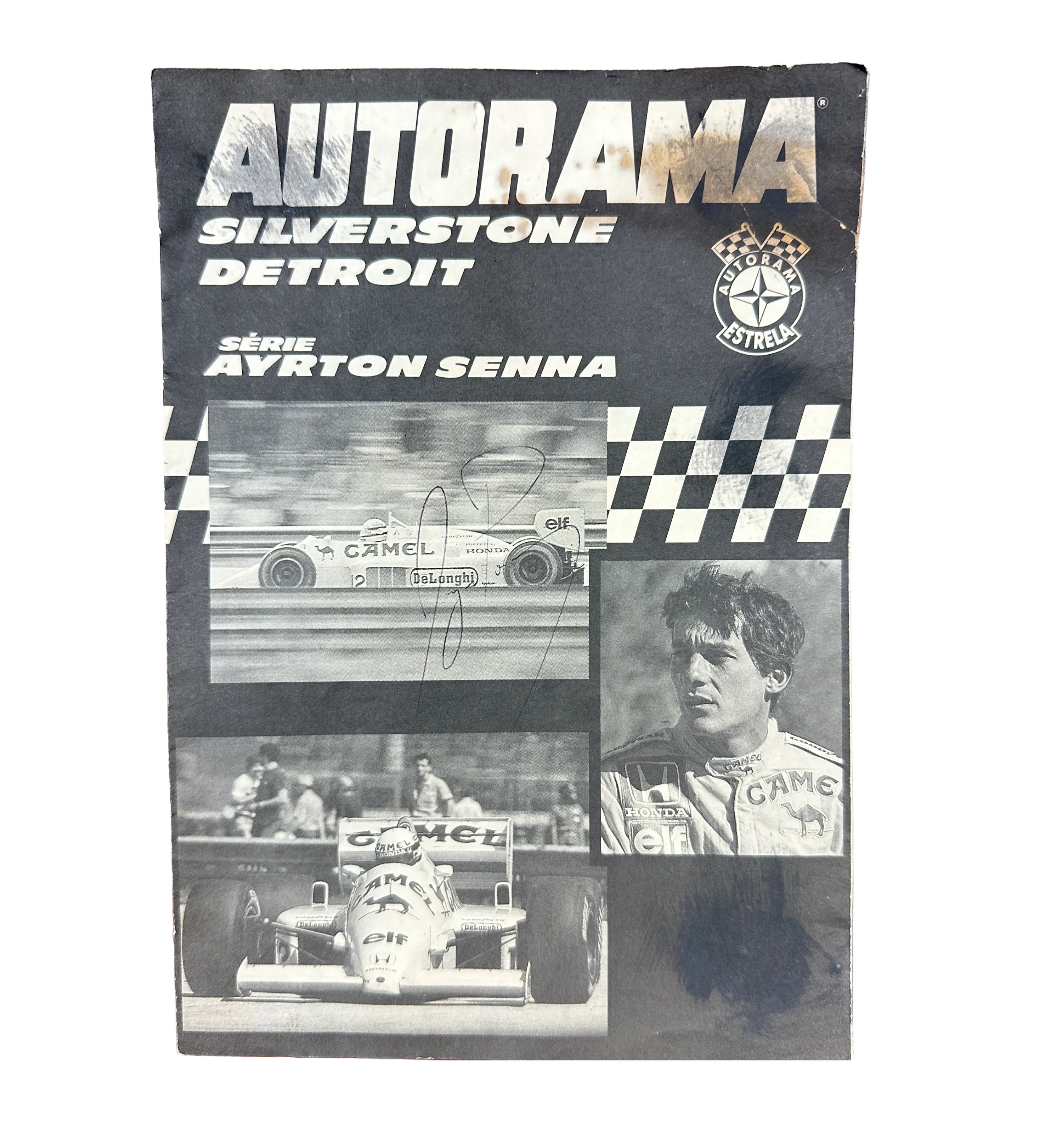 Manual Autografiado Autorama Estrela Serie Ayrton Senna Detroit Silverstone 1987 + Coche de Slot Lotus 99T — imagem 2 de 4