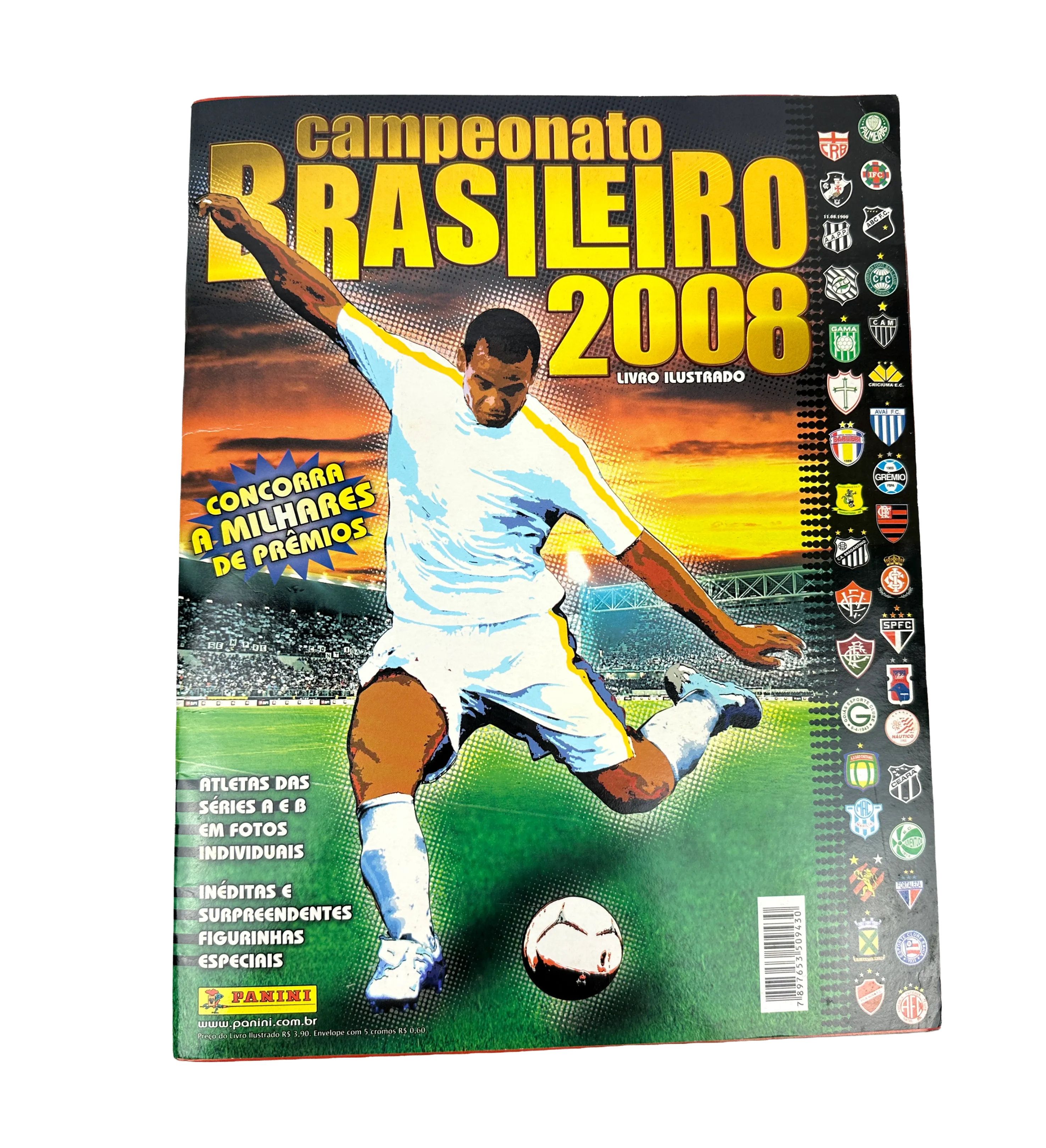 Álbum de Figurinhas Campeonato Brasileiro 2008 Completo e Colado Autografado Por Rogerio Ceni e Todo Elenco Campeão — imagem 1 de 2