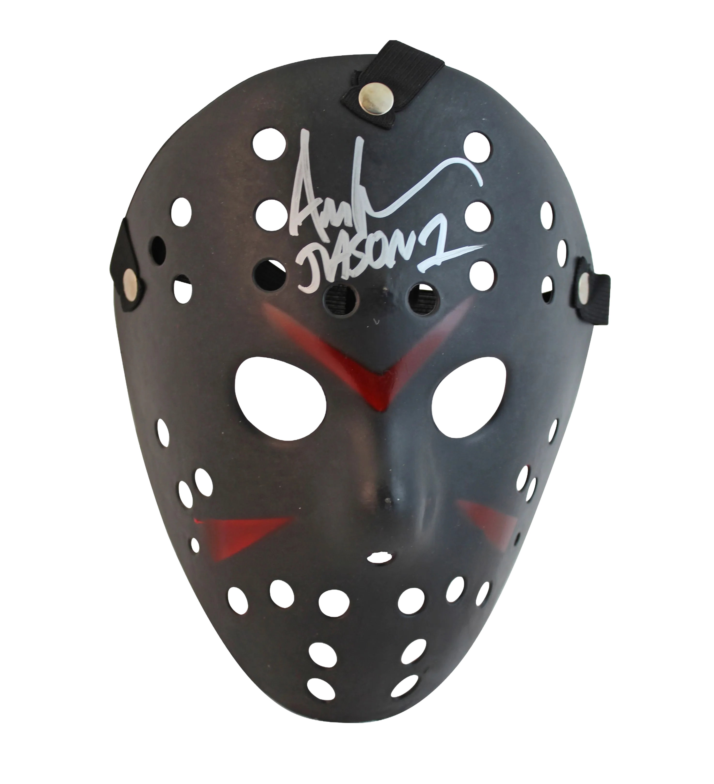 Máscara de Hóquei Friday the 13th Jason 1 Autografada por Ari Lehman — imagem 1 de 2