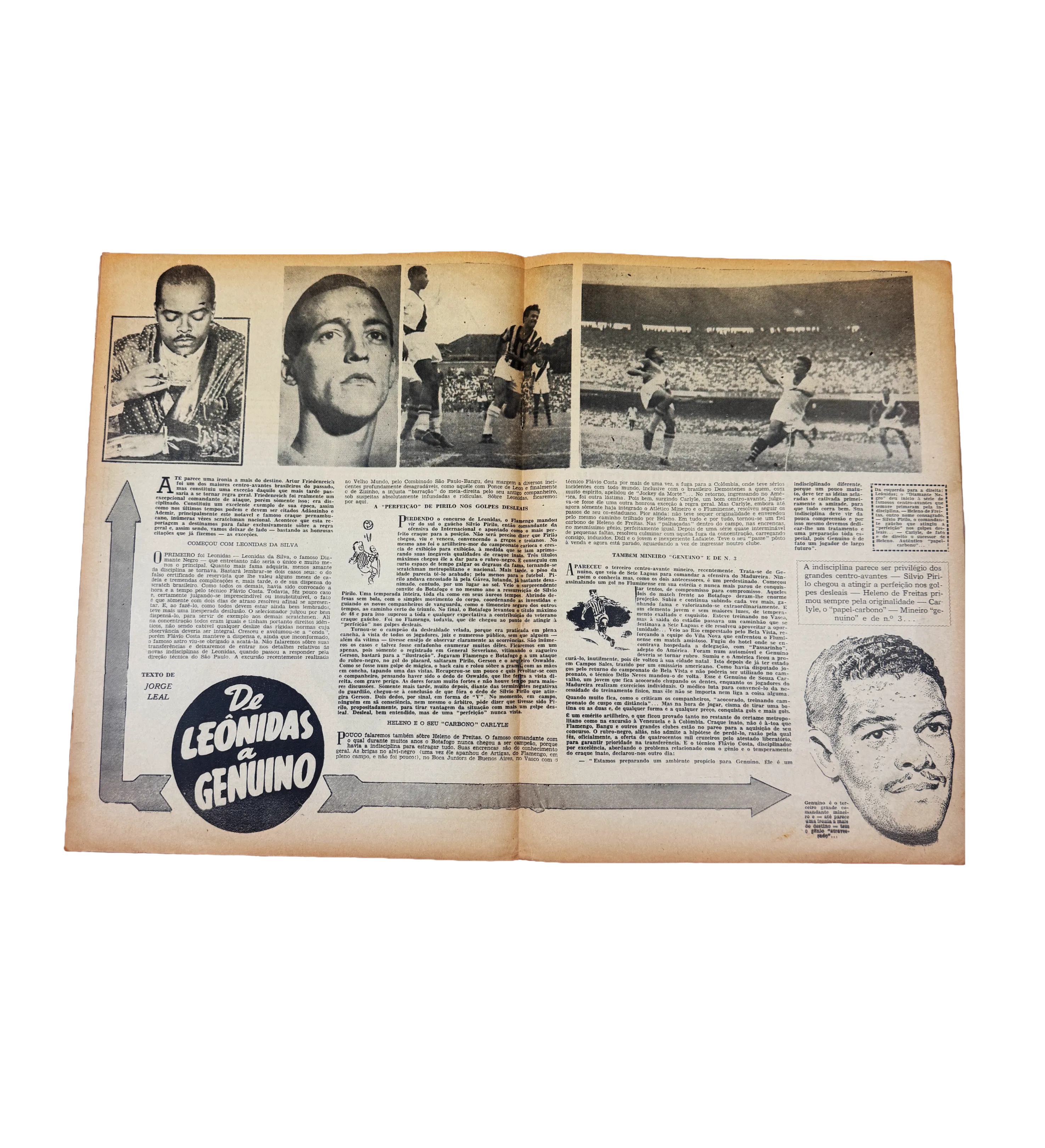 Banderín del Vasco da Gama Campeón de Terra e Mar 1956 Autografado por Barbosa + O Globo Esportivo 1952 — imagem 5 de 5