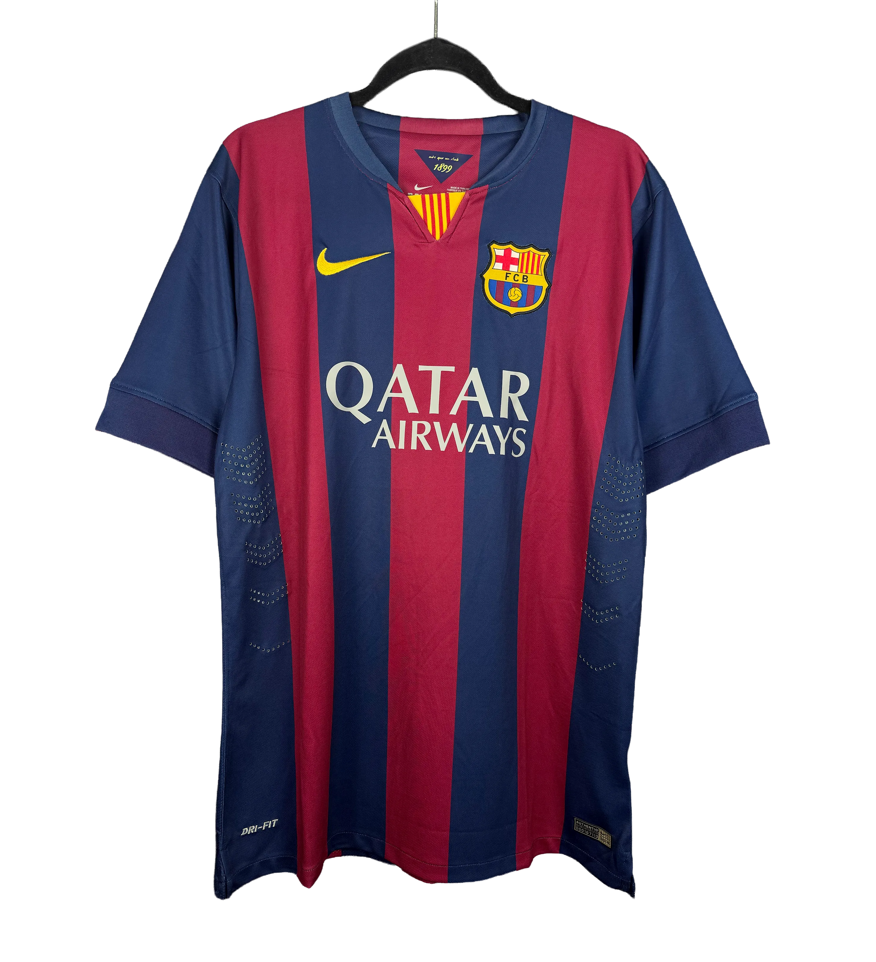 Camisa Autografada Barcelona Retro Iniesta Temporada 2014/2015 — imagem 1 de 3