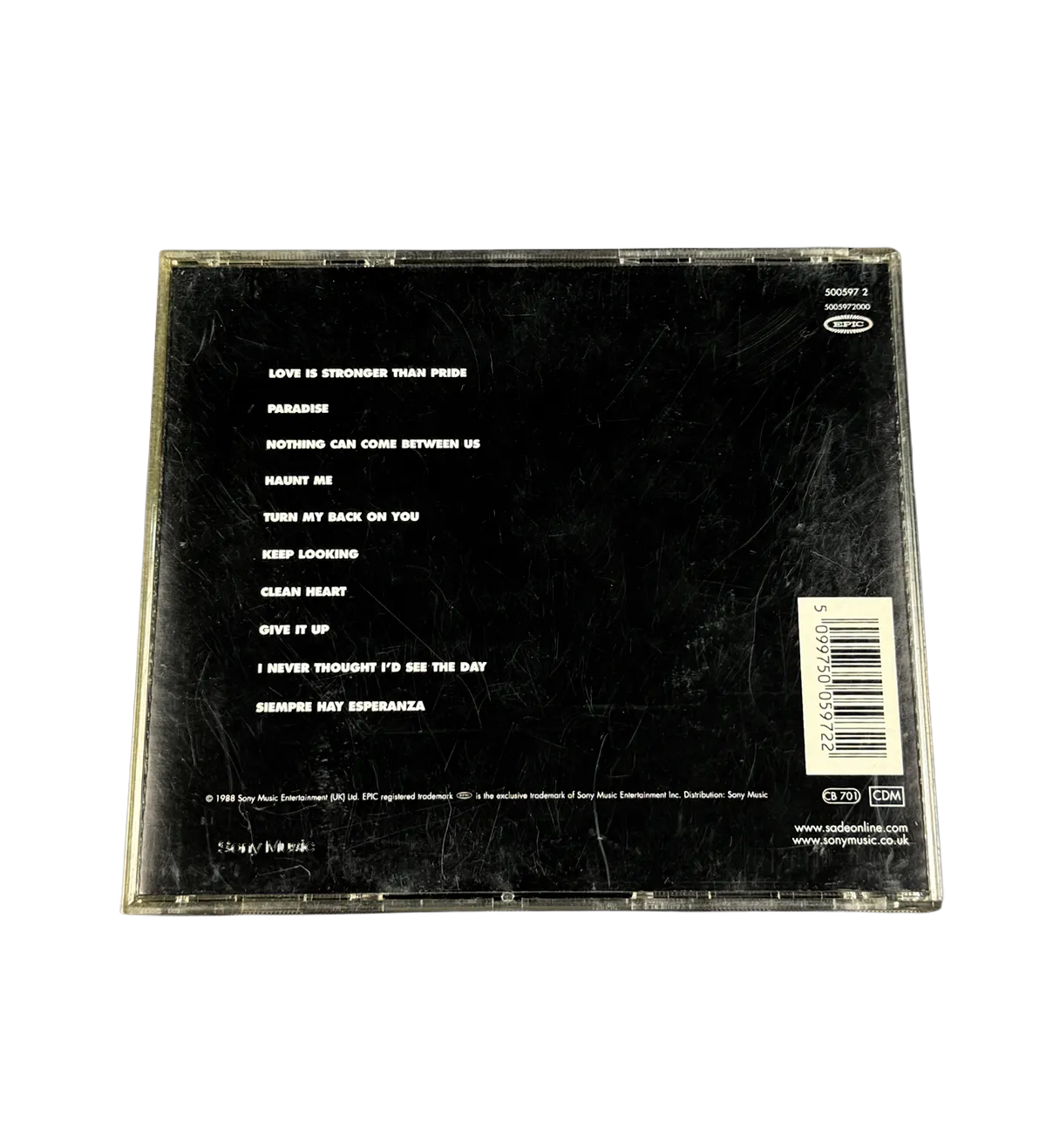 CD Autografado Sade Importado Stronger than Pride 1988 — imagem 4 de 4