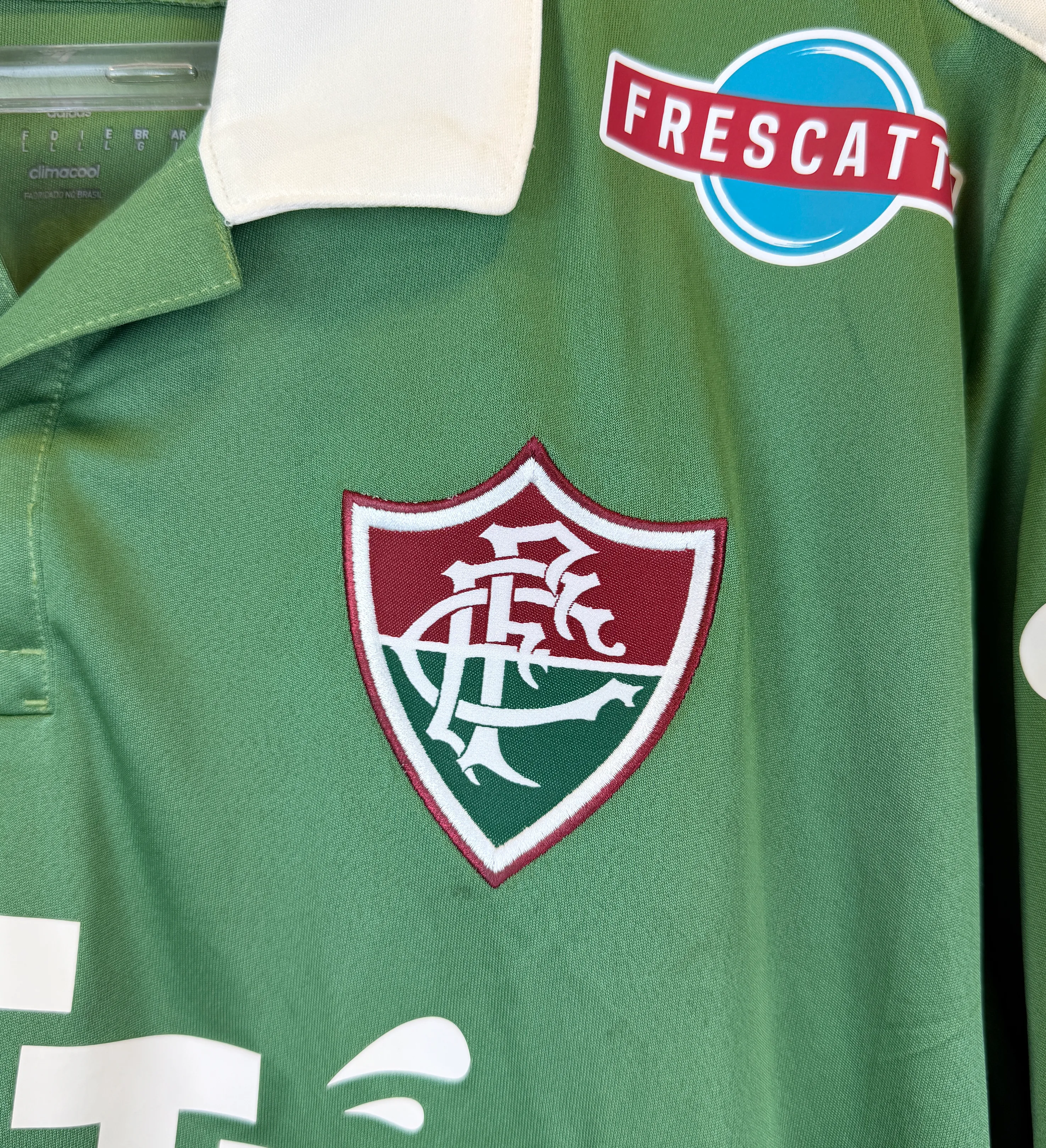 Camiseta Fluminense Adidas modelo 3 - Eduardo#13 - Firmada por la plantilla — imagem 3 de 5