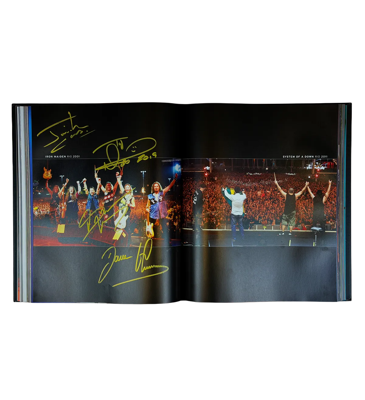 Livro Rock in Rio 30 Anos 2015 Autografado por Brian May ( Queen ) Faith no More Sepultura Mettalica Iron Maiden Evanescense Alicia Keys Coldplay Shakira Katy Perry Ivete Gil Pitty Nando Reis — imagem 5 de 11