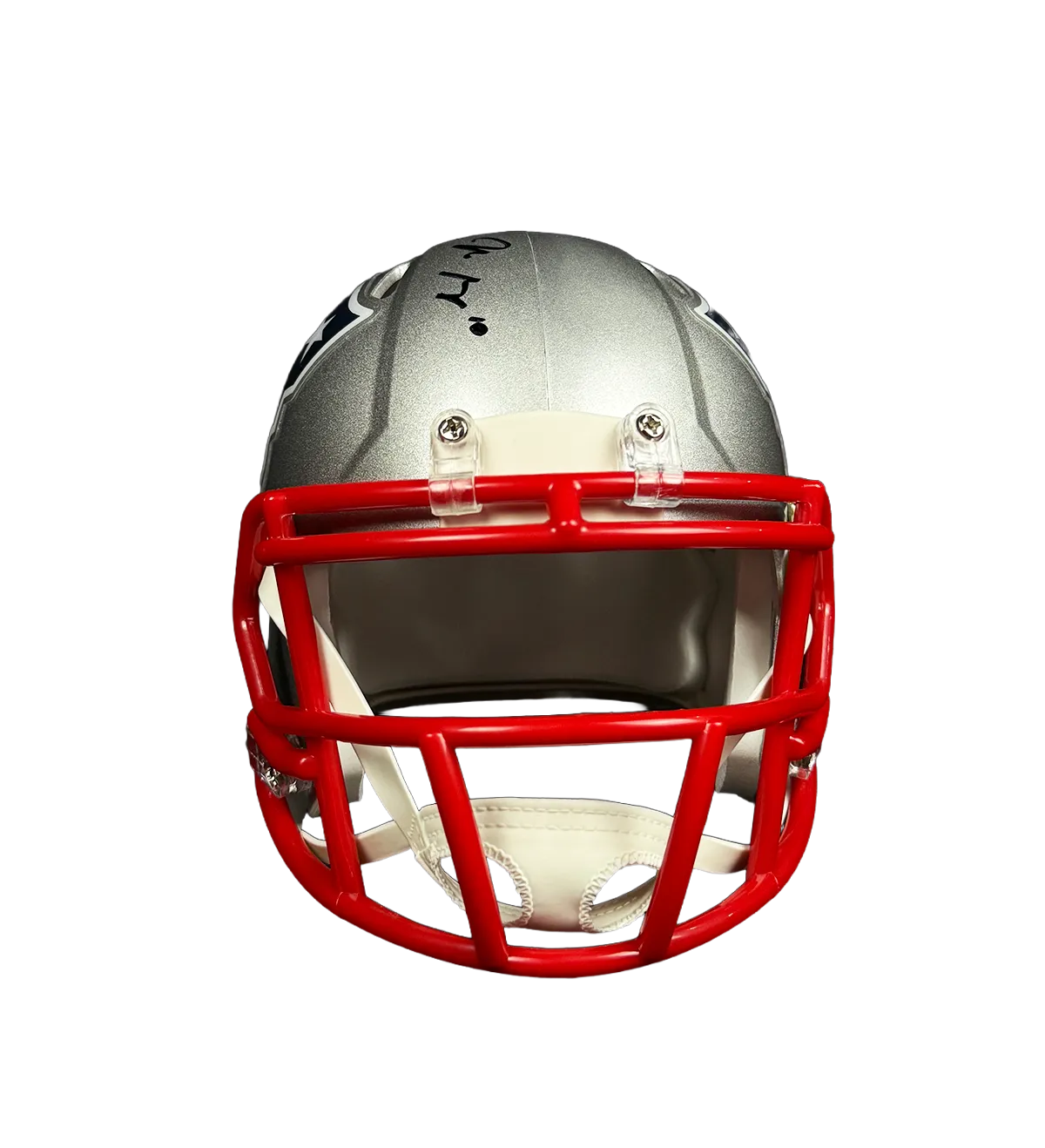 Mini Capacete Autografado Importado Helmet New England Patriots Drake Maye Temporada NFL 2025/2026 — imagem 5 de 8