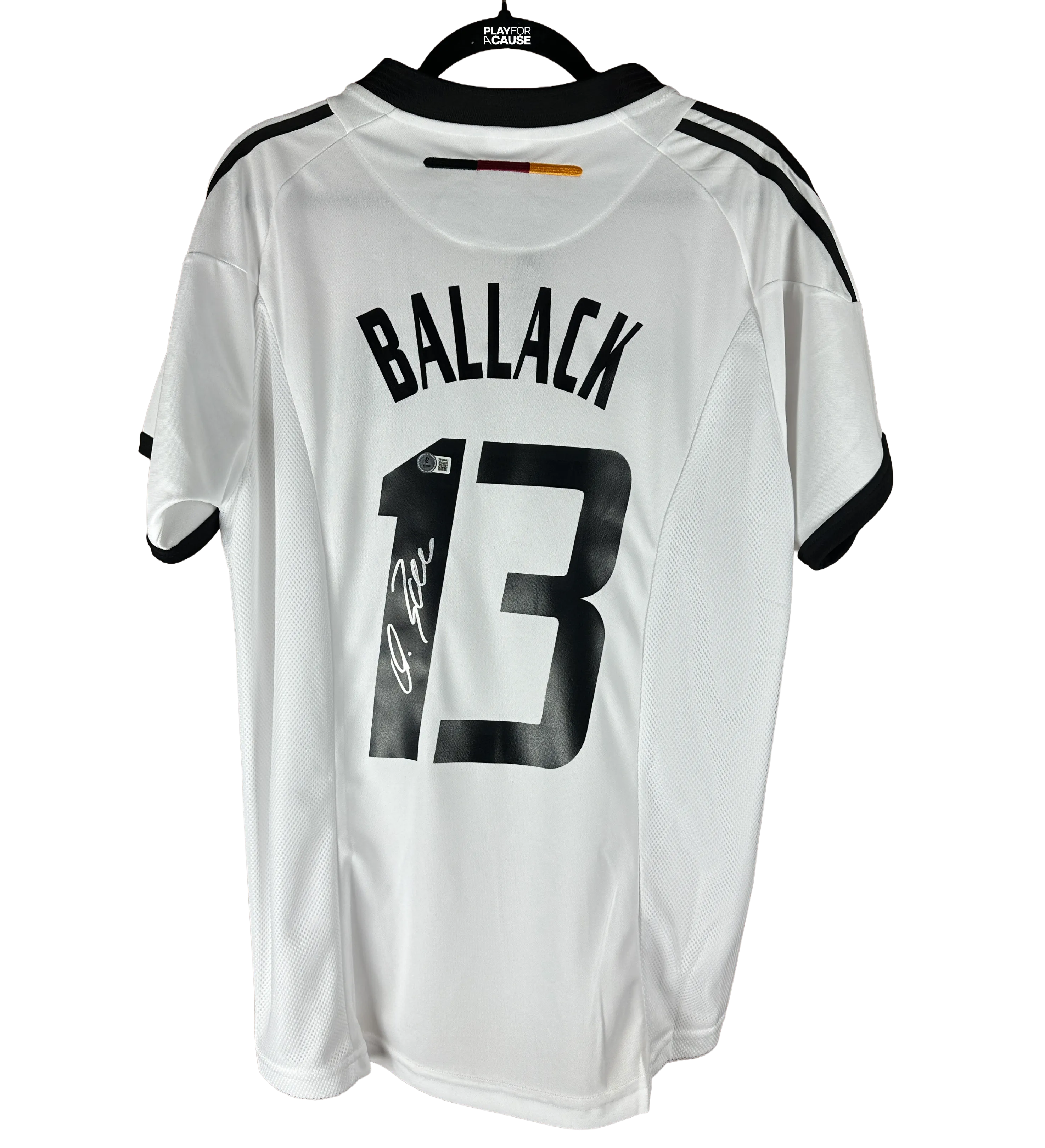 Camisa Alemanha Retro Ballac Temporada 2002 Autografada pelo Ídolo — imagem 2 de 4