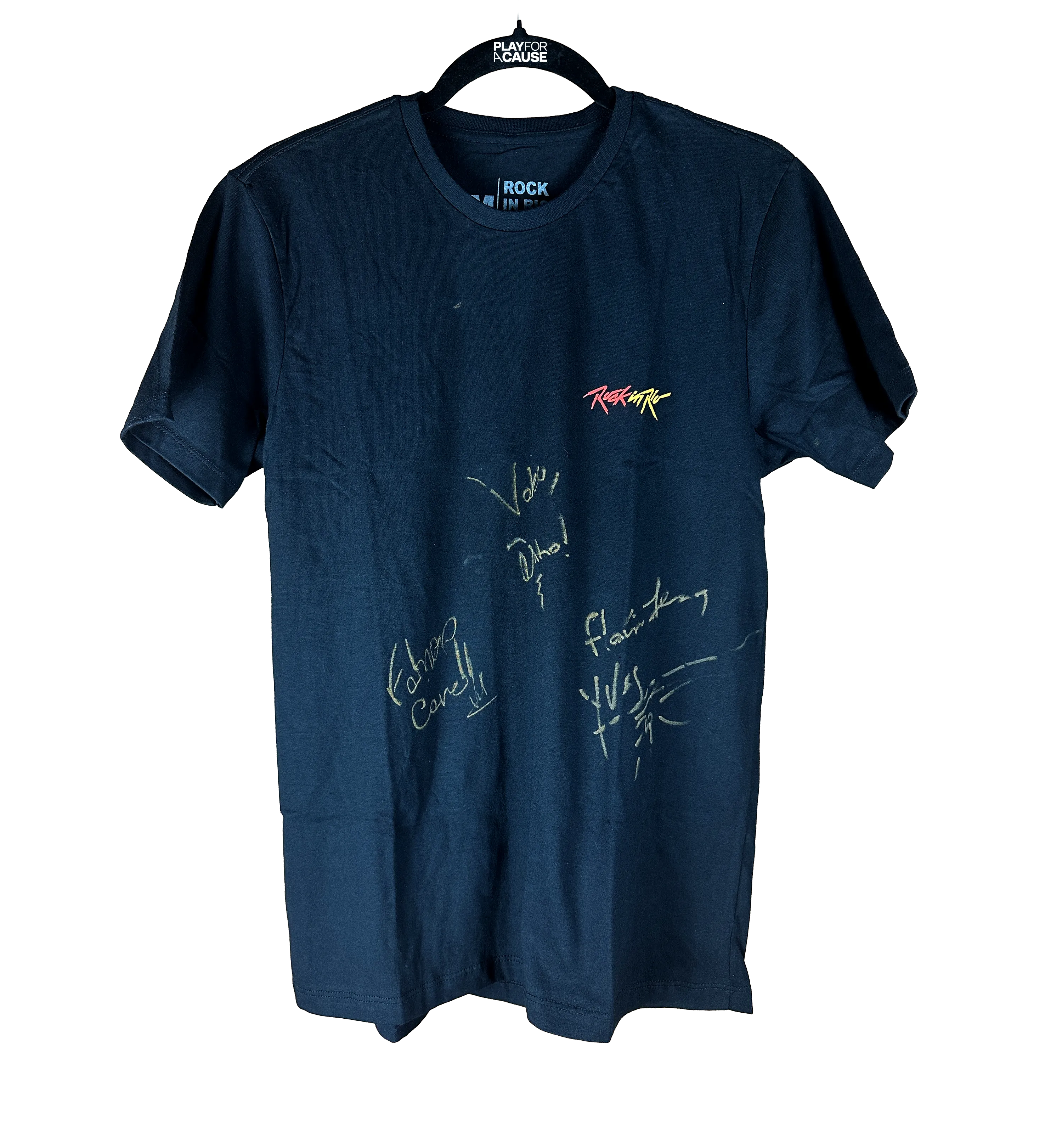 Capital Inicial autographed kit with T-shirt + Setlist + Guitar pick — imagem 6 de 12