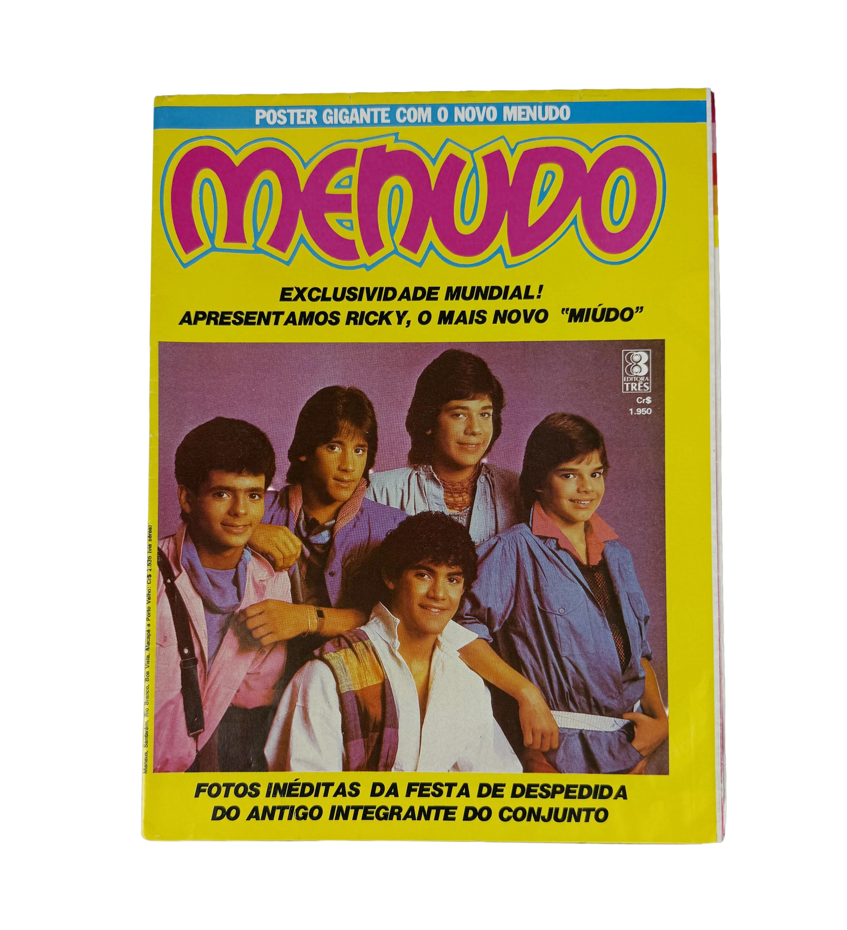 Poster Original dos Anos 80 - Menudos - Tamanho Gigante - Autografado por Todos os Integrantes, Incluindo Ricky Martin — imagem 2 de 3