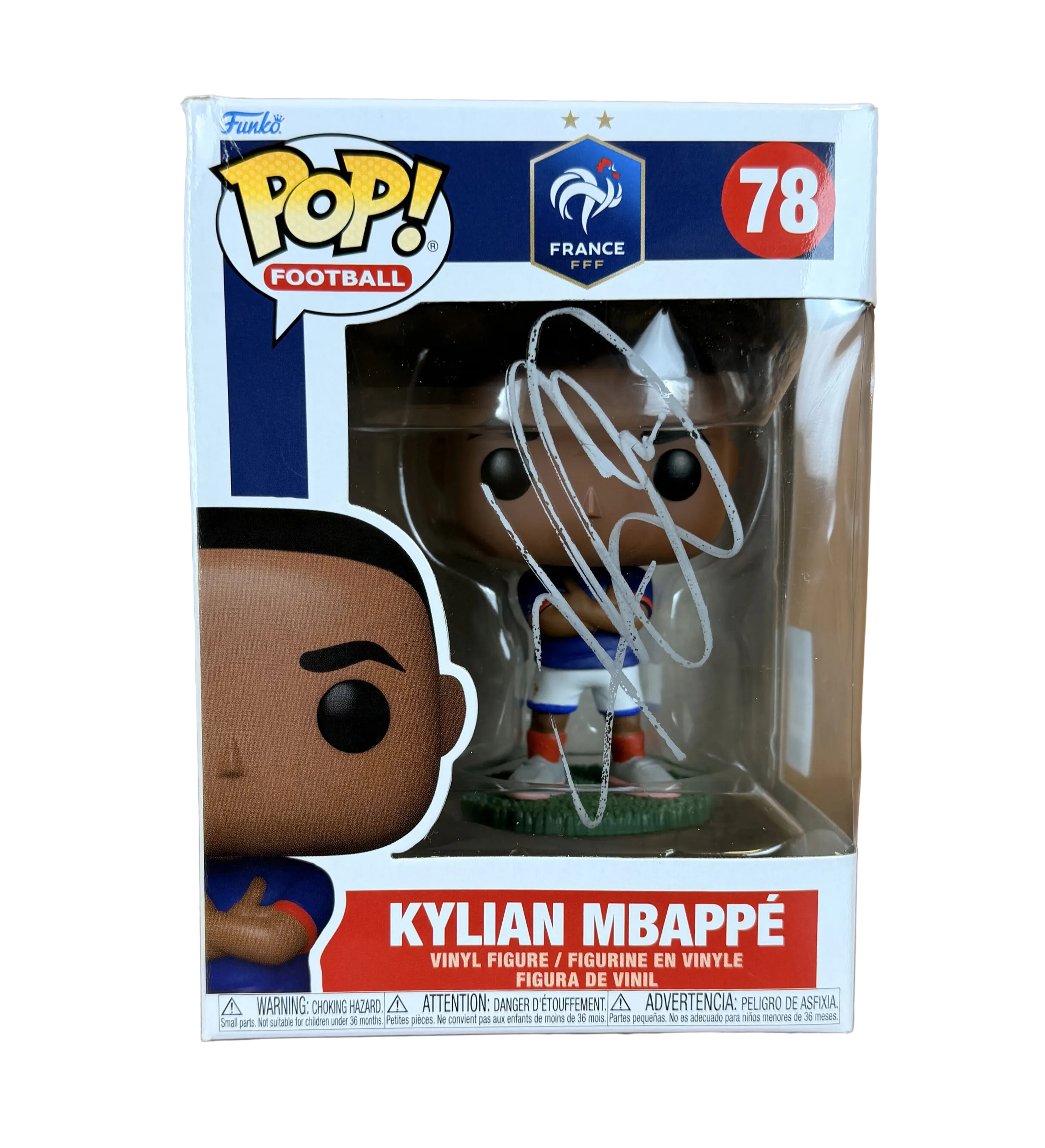 Boneco Oficial Funko Pop #78 - Kylian Mbappe / Franca - Autografado pelo Idolo Frances - Artilheiro da Copa do Mundo 2026 — imagem 1 de 3