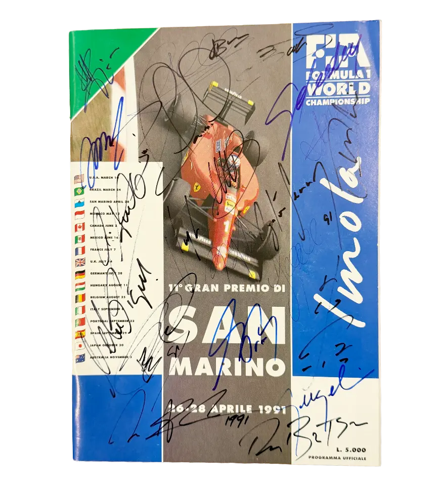 announcements/38ca7760-abab-4b6b-a3af-fce53288350f/1789064668193-programa-oficial-gp-san-marino-1991-autografado-ayrton-senna-1.webp