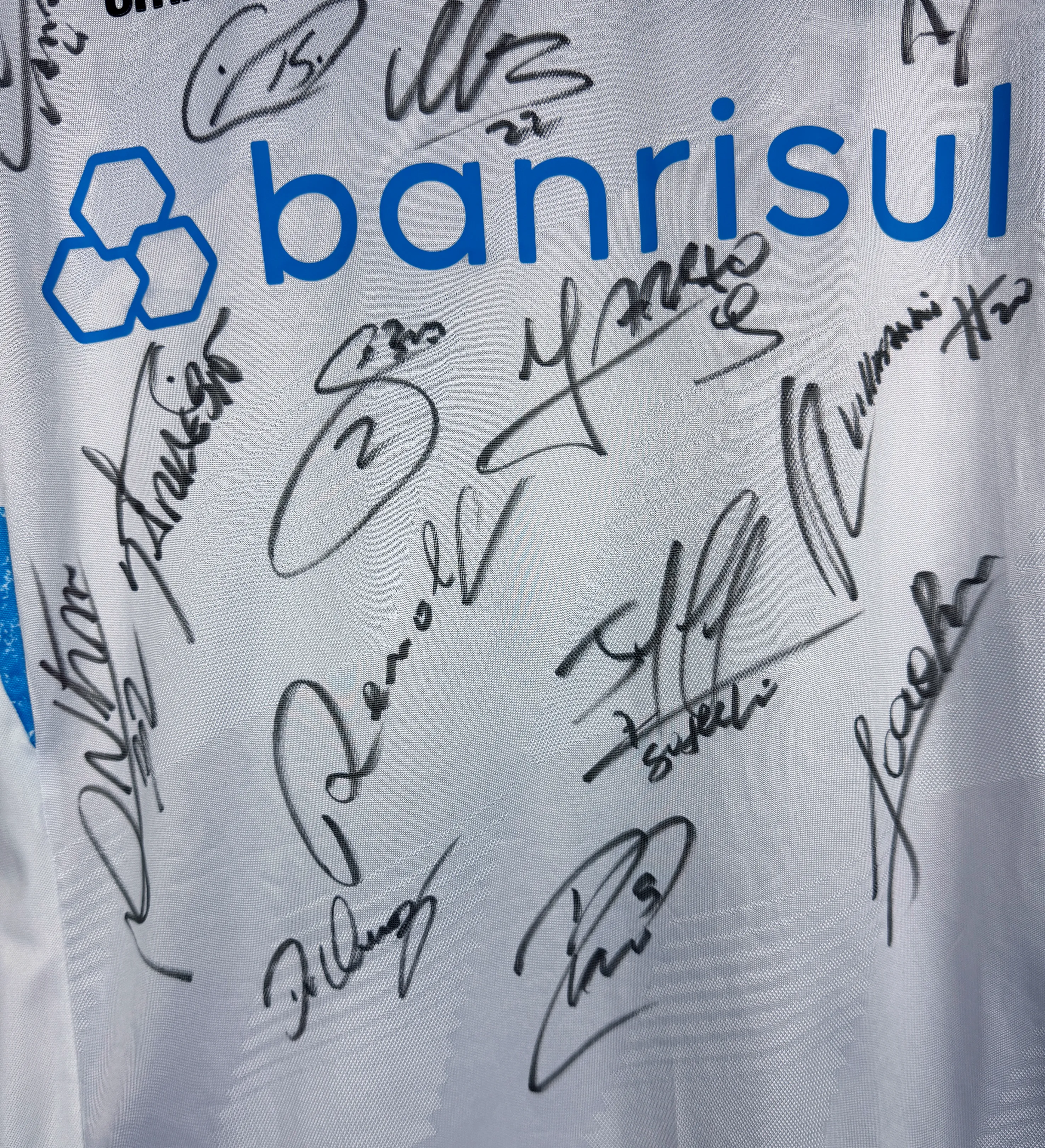 Camisa Grêmio Franco Cristaldo Copa Libertadores 2024 Autografada pelo Elenco — imagem 6 de 7