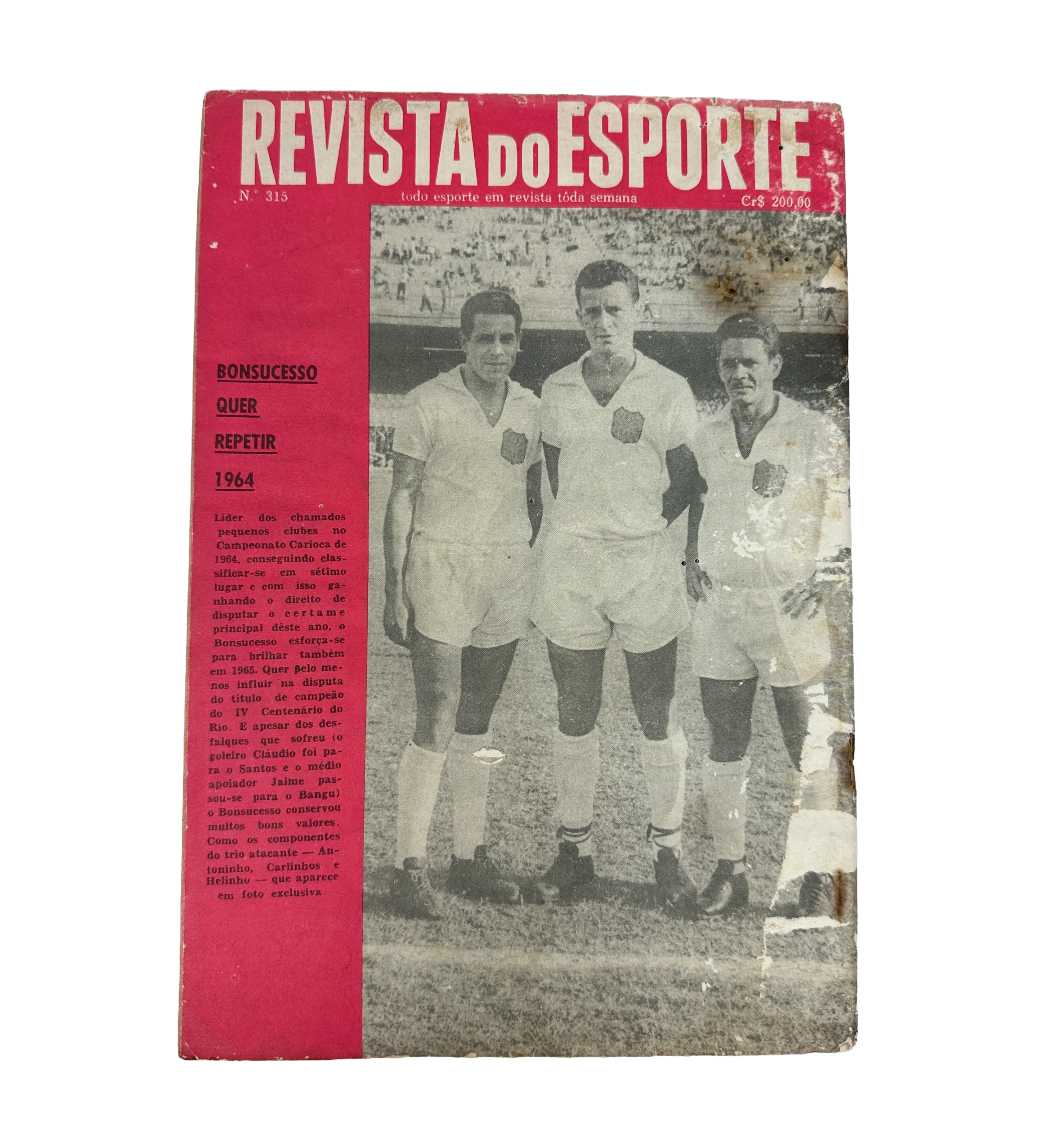 Revista do Esporte Nº 315 – 20/03/1965 – Firmada por el Rey Pelé — imagem 2 de 3