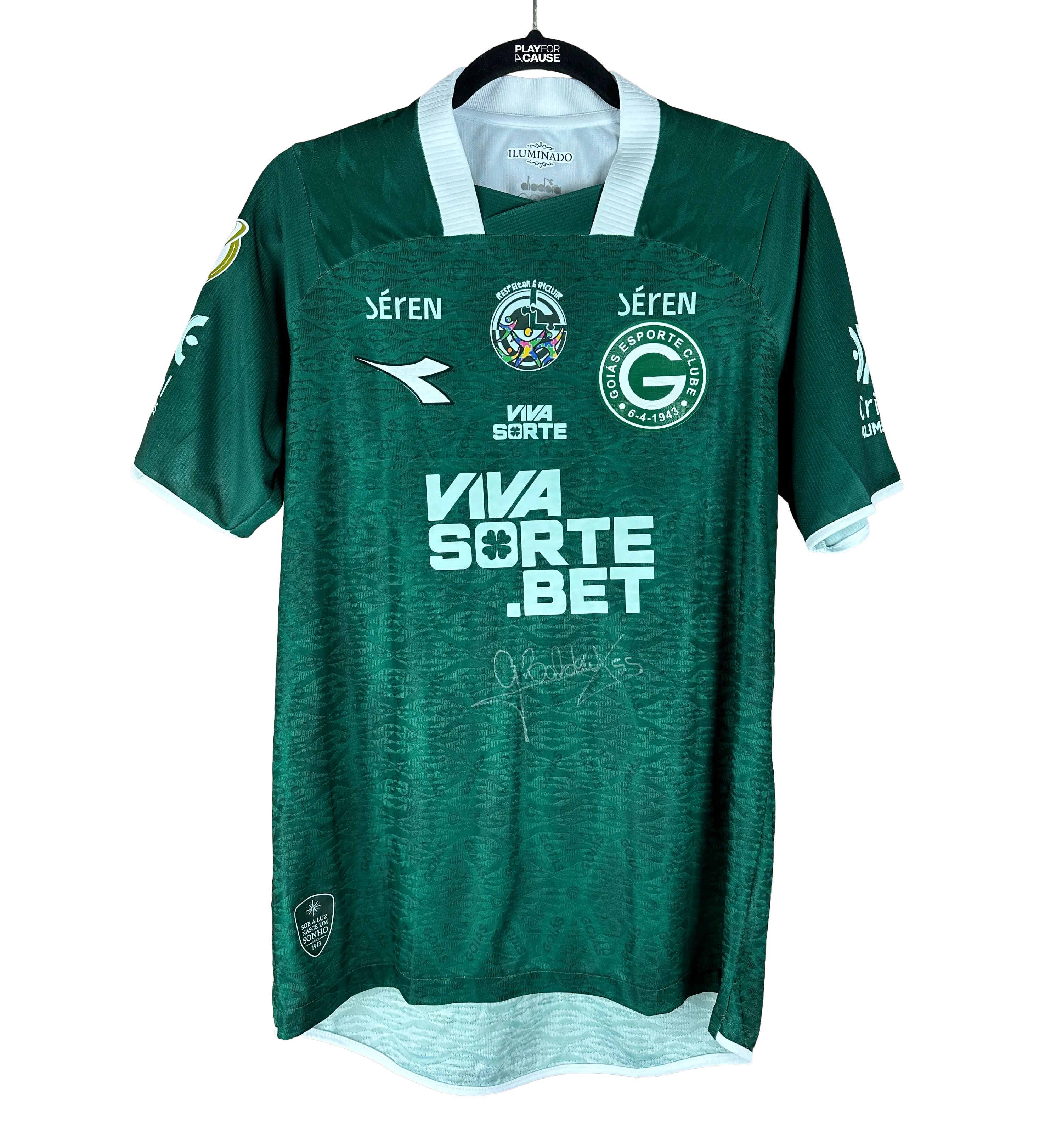 Goiás Jersey - Baldória - “Respecting is Including” Patch - GEC x CRU - Copa do Brasil 2026 - Match-Worn and Signed by the Player — imagem 1 de 3