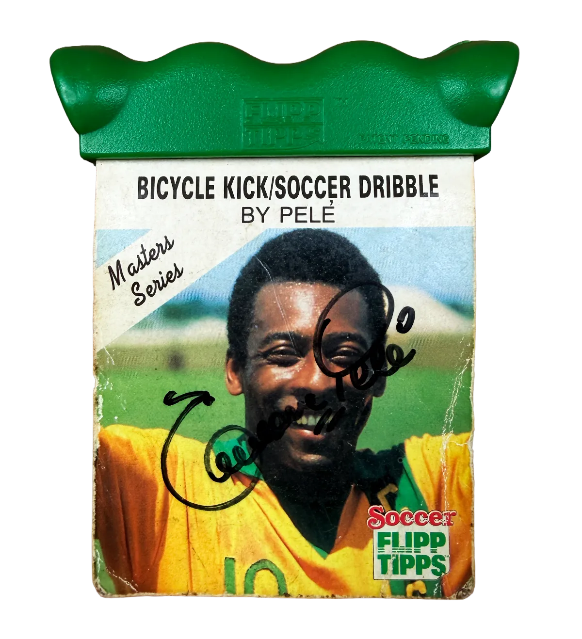 Mini Libro / Video - Importado - Soccer Flipp Tipps - Pro Vision 1990 - Bicicleta / Regate de Fútbol por Pelé - Serie Maestra - Firmado por el Rey Pelé — imagem 2 de 2