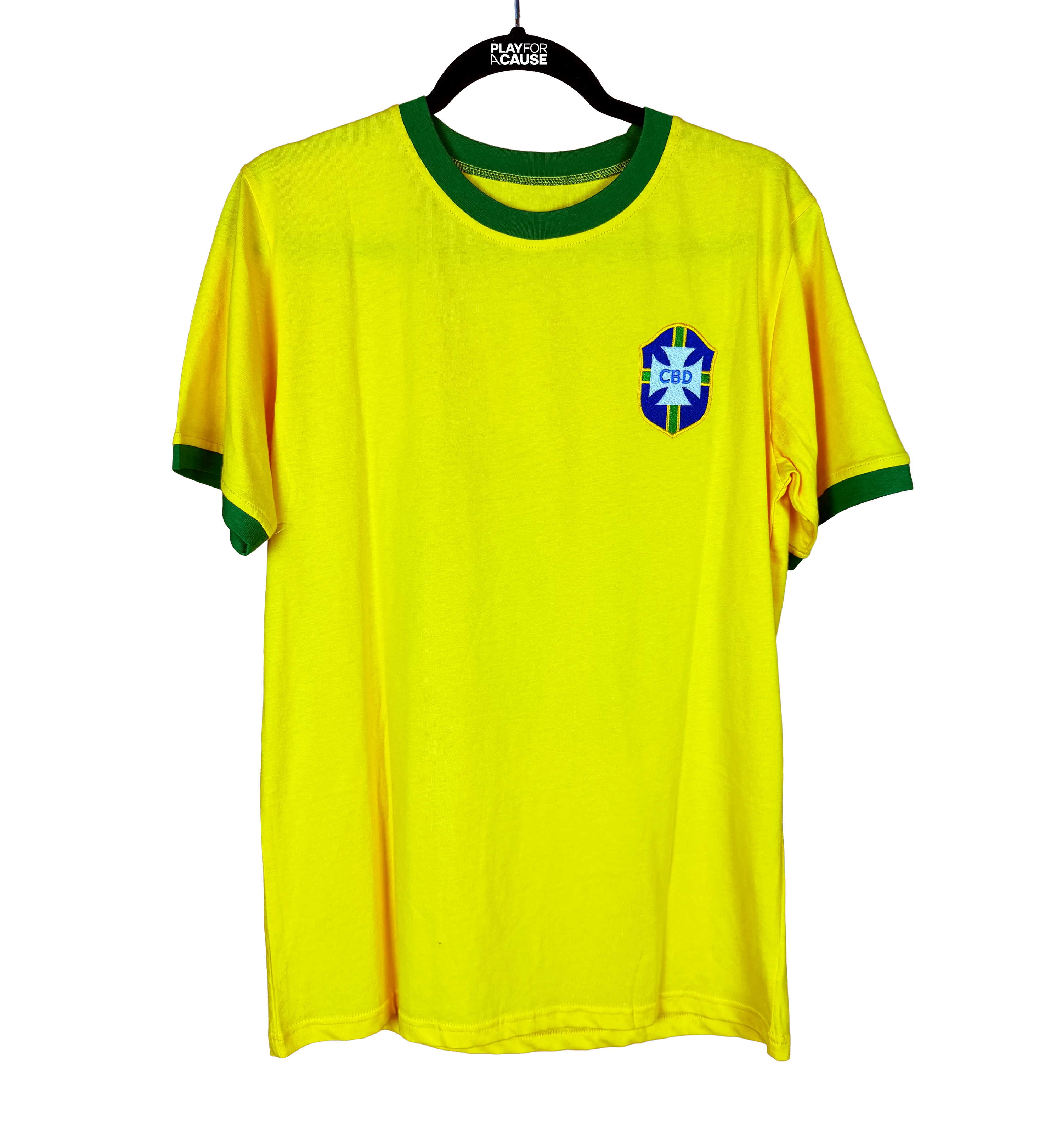 Brazil Yellow Retro Pelé #10 1970 Replica Jersey Beckett — imagem 1 de 4